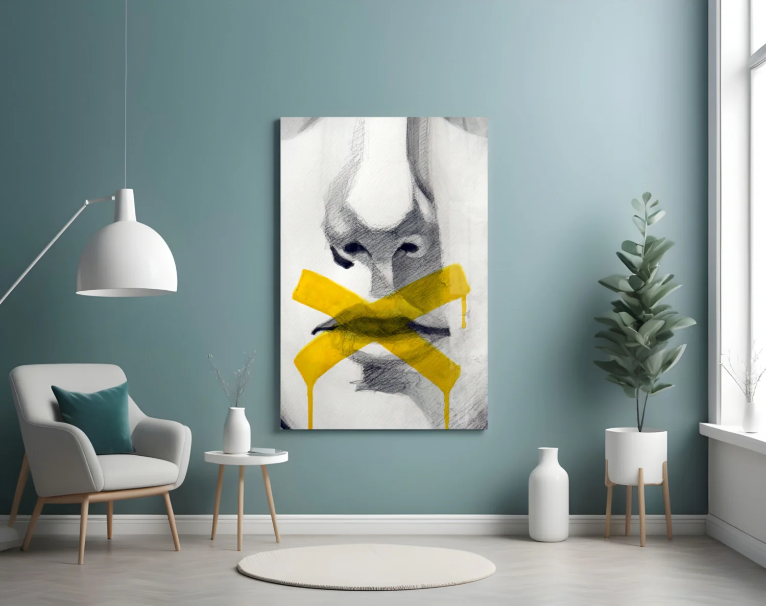 Silence Glass Wall Art - Image 4