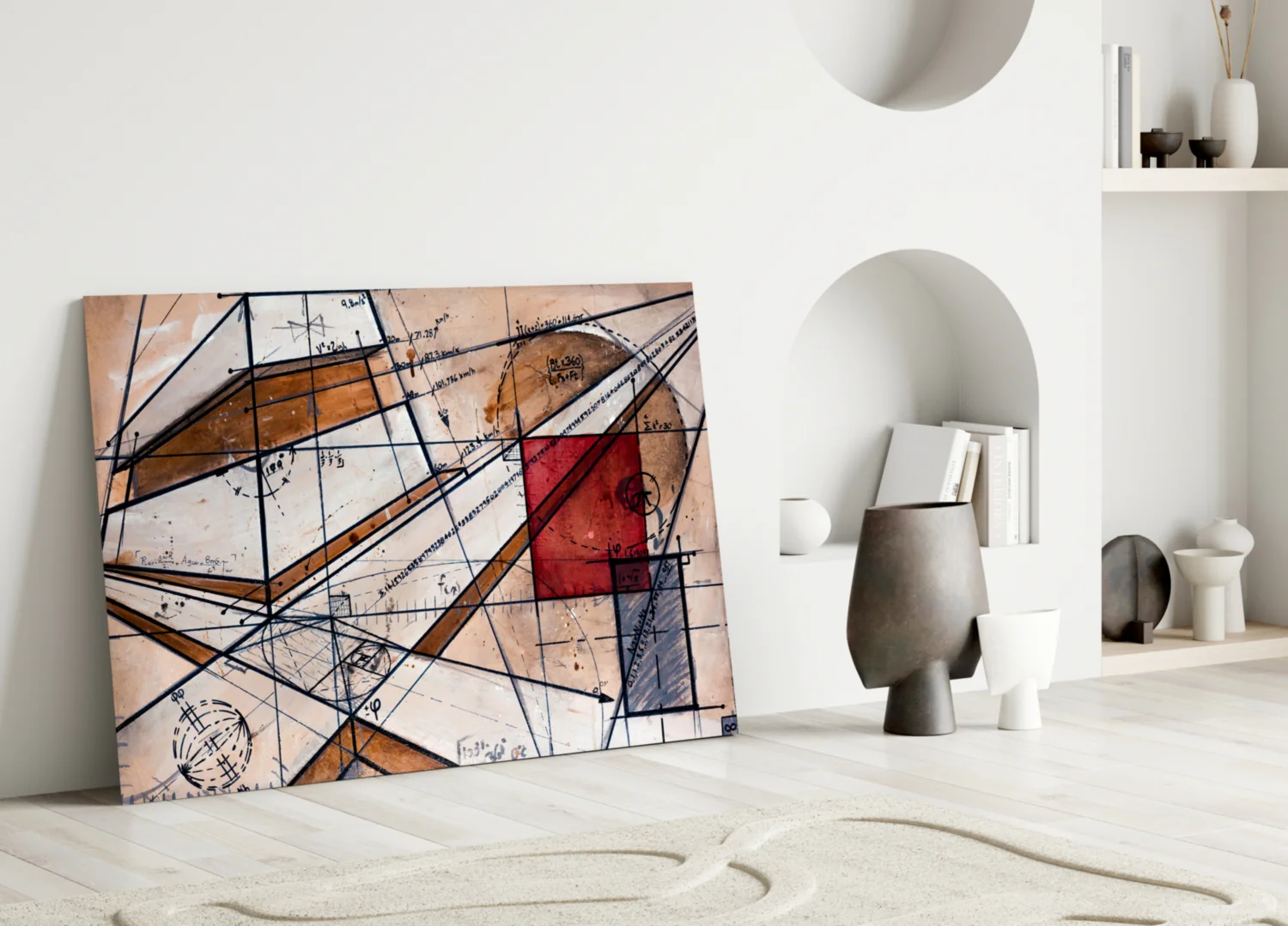 Meaningful Lines Glass Wall Art - Image 3
