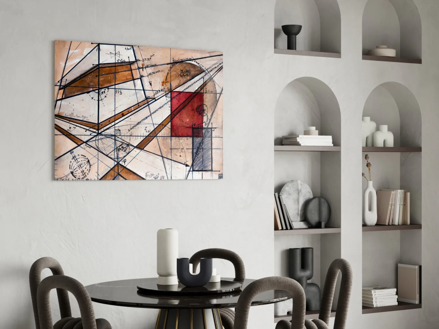 Meaningful Lines Glass Wall Art - Image 5