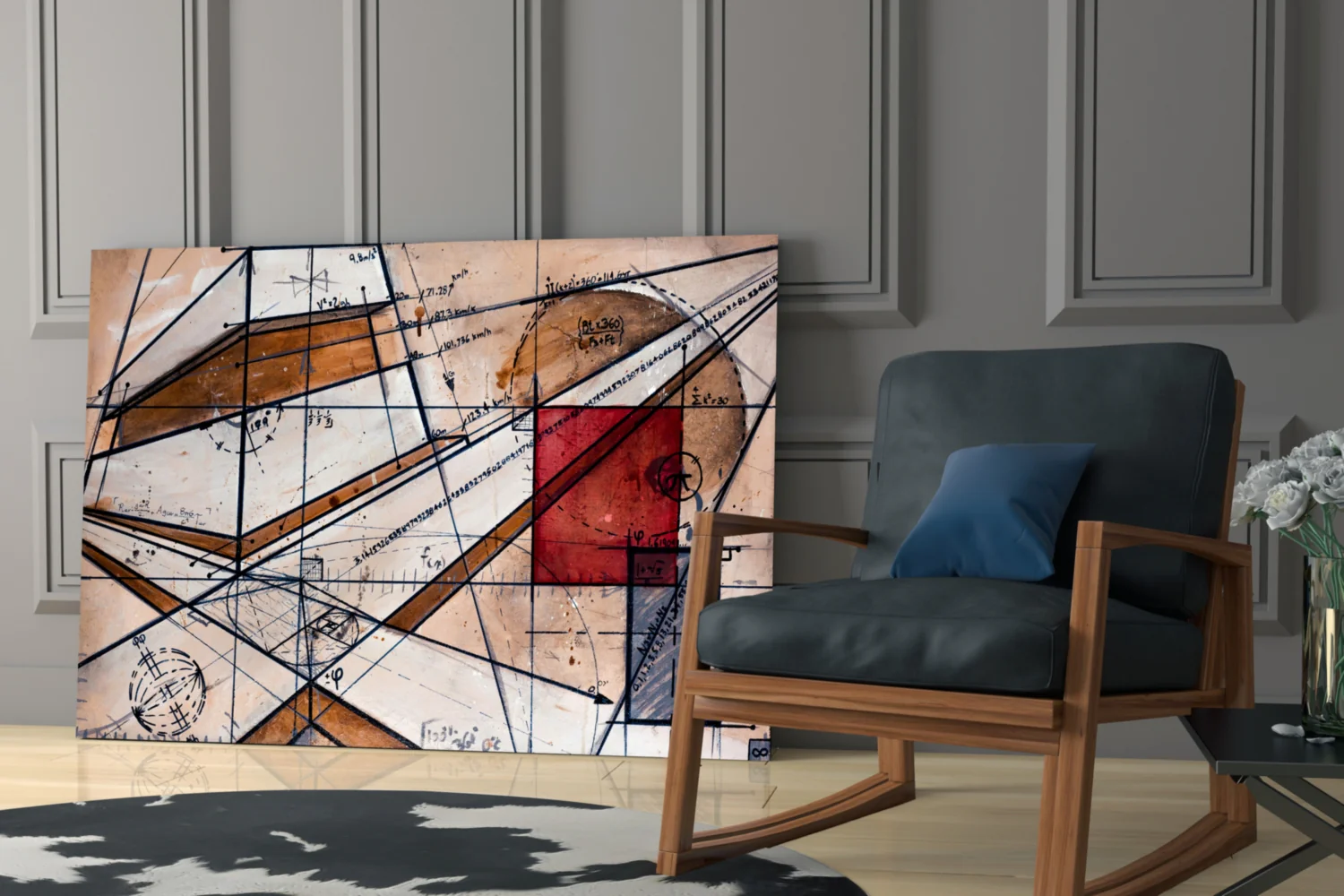Meaningful Lines Glass Wall Art - Image 6