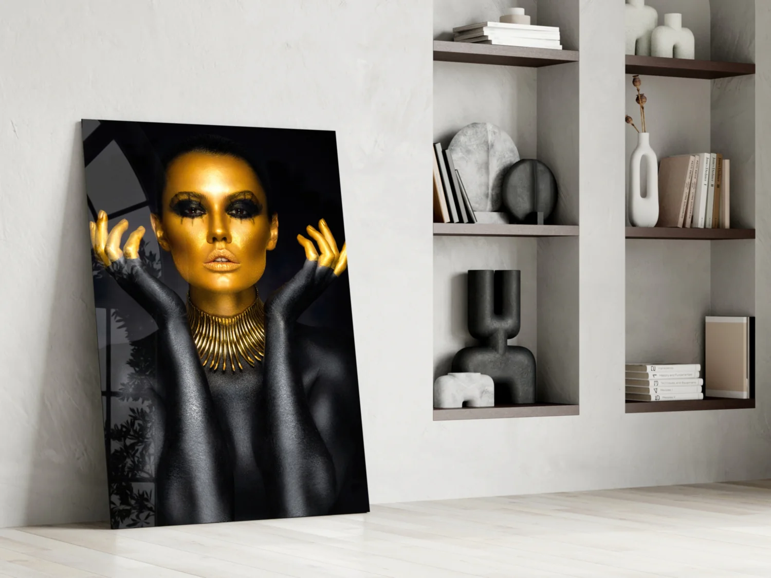 Gold Woman Glass Wall Art - Image 6