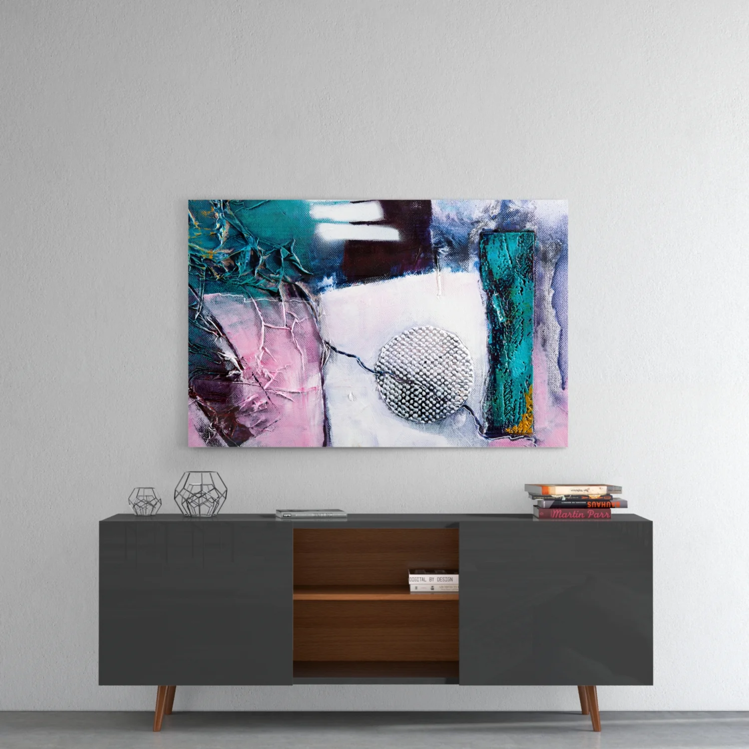 Abstract Texture Glass Wall Art - Image 8