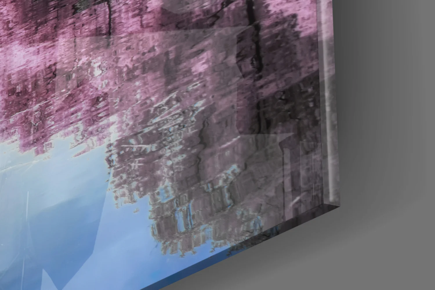 Pink Landscape Glass Wall Art - Image 7