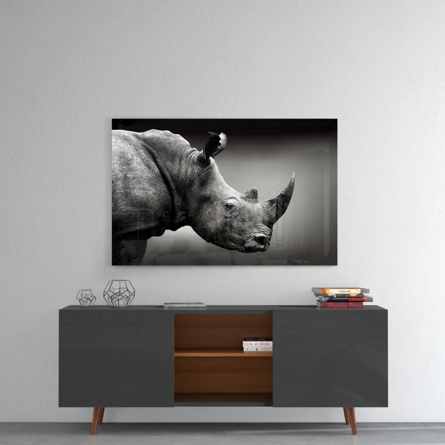 Rhino Glass Wall Art - Image 8