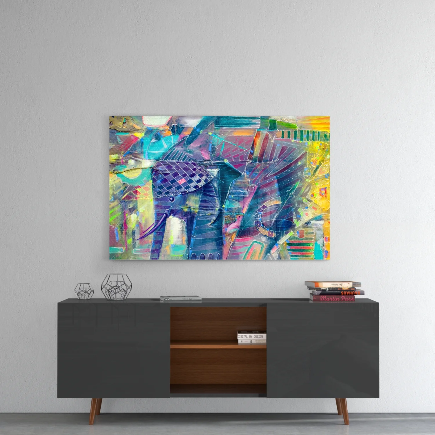 Elephant Glass Wall Art - Image 8