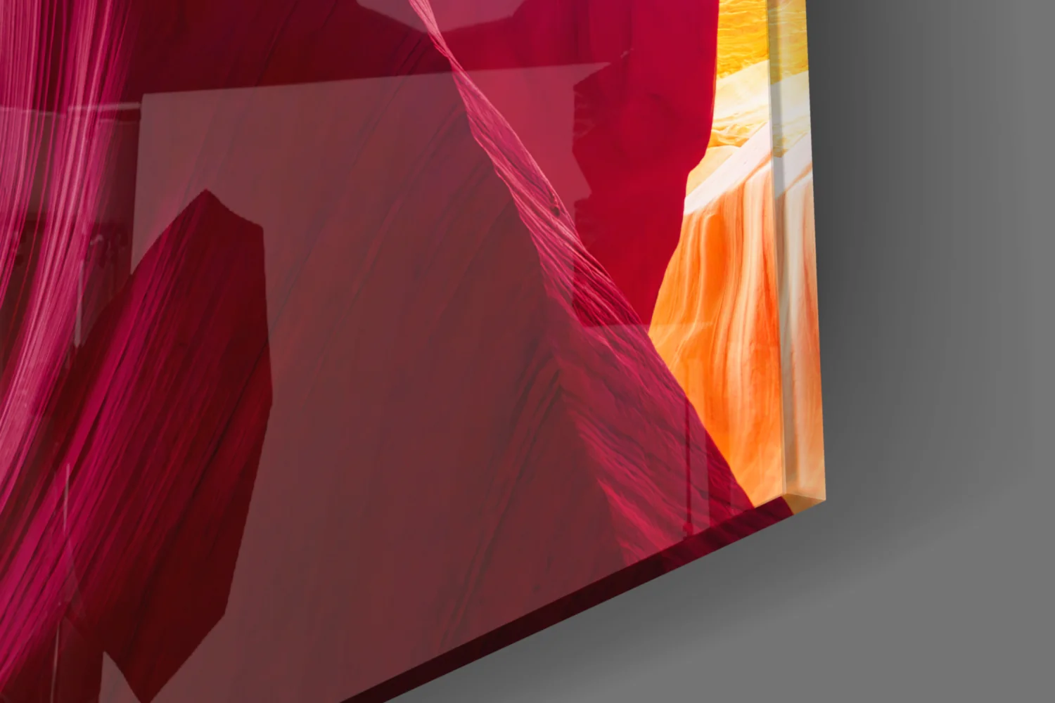 Red Valley Glass Wall Art - Image 7