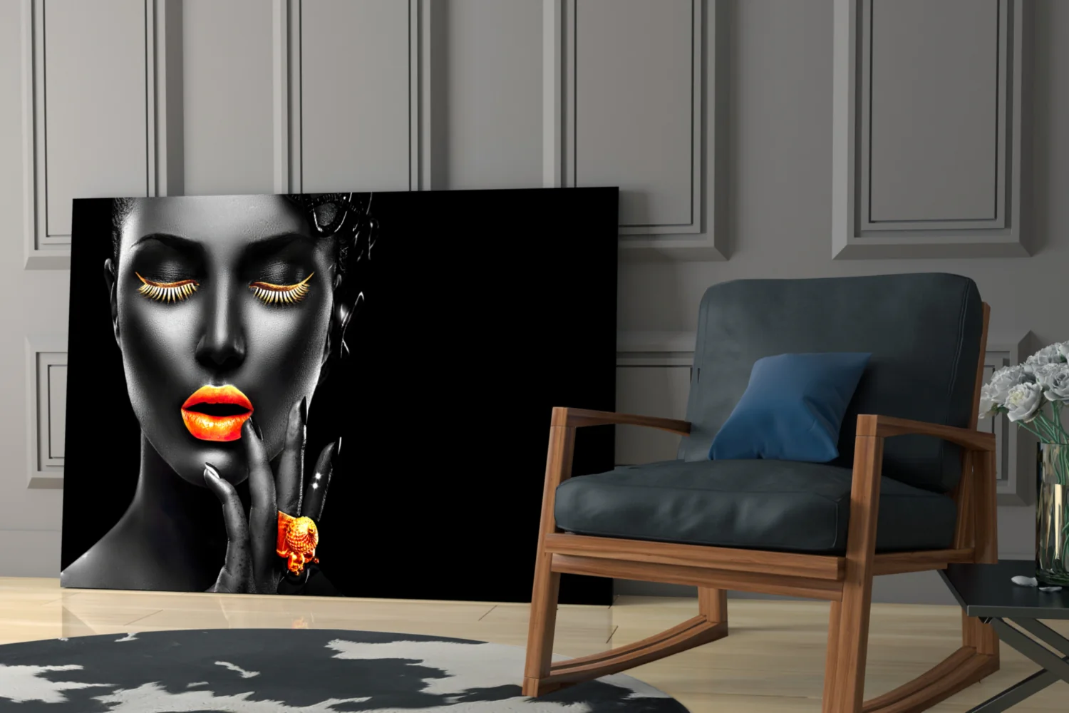 The Power of Orange Glass Wall Art - Image 6