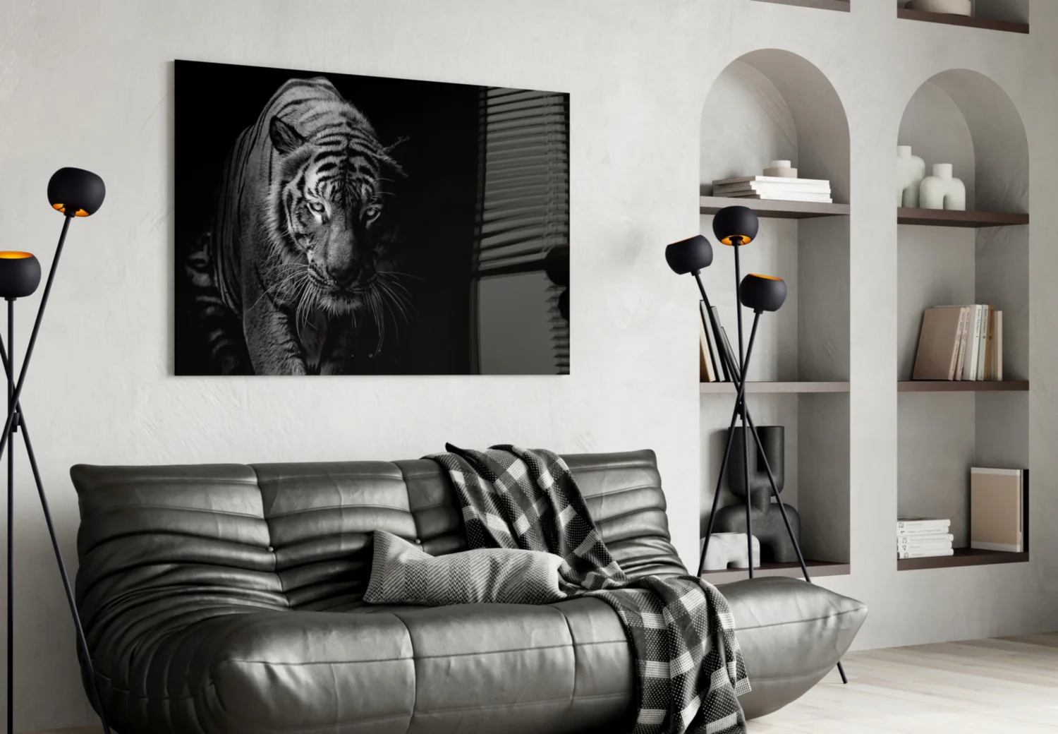 Tiger Glass Wall Art - Image 4
