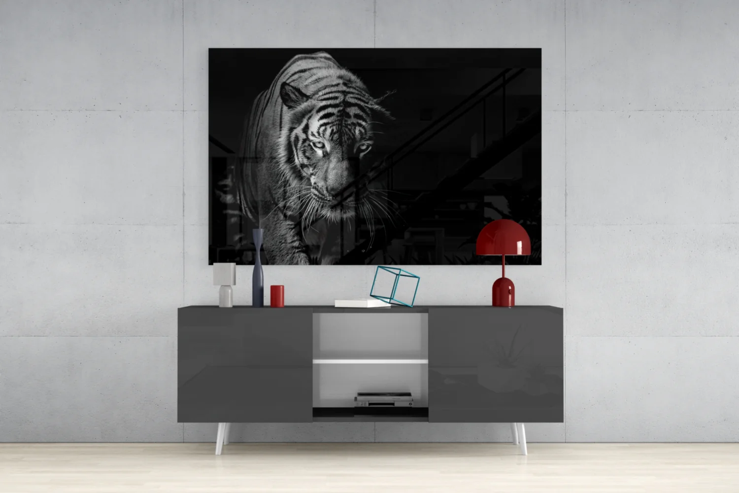 Tiger Glass Wall Art - Image 8
