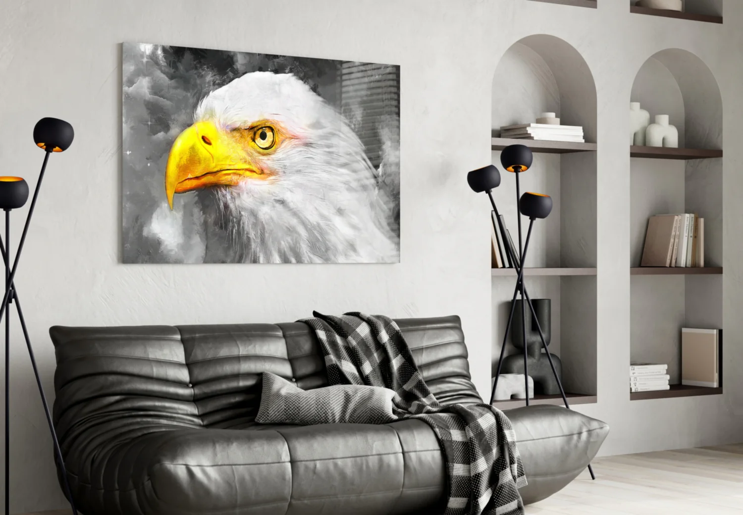 Eagle Glass Wall Art - Image 4