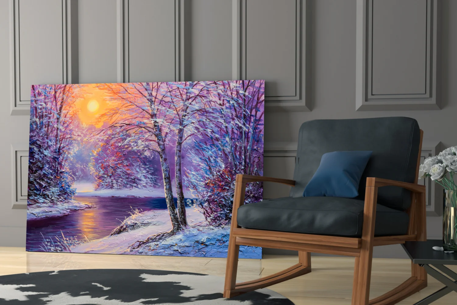 Glass Wall Art on a Winter's Day - Image 6