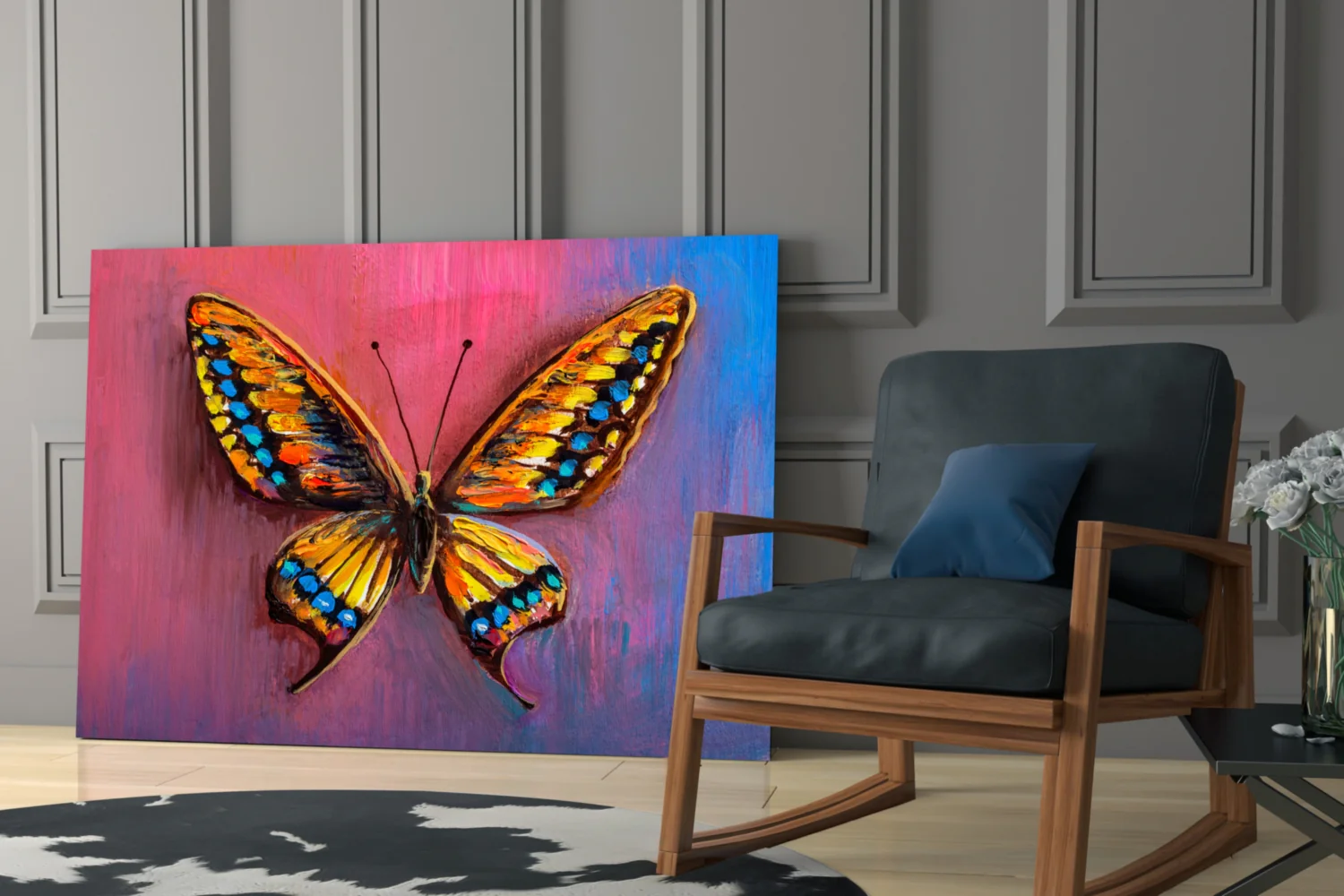 Butterfly Glass Wall Art - Image 6