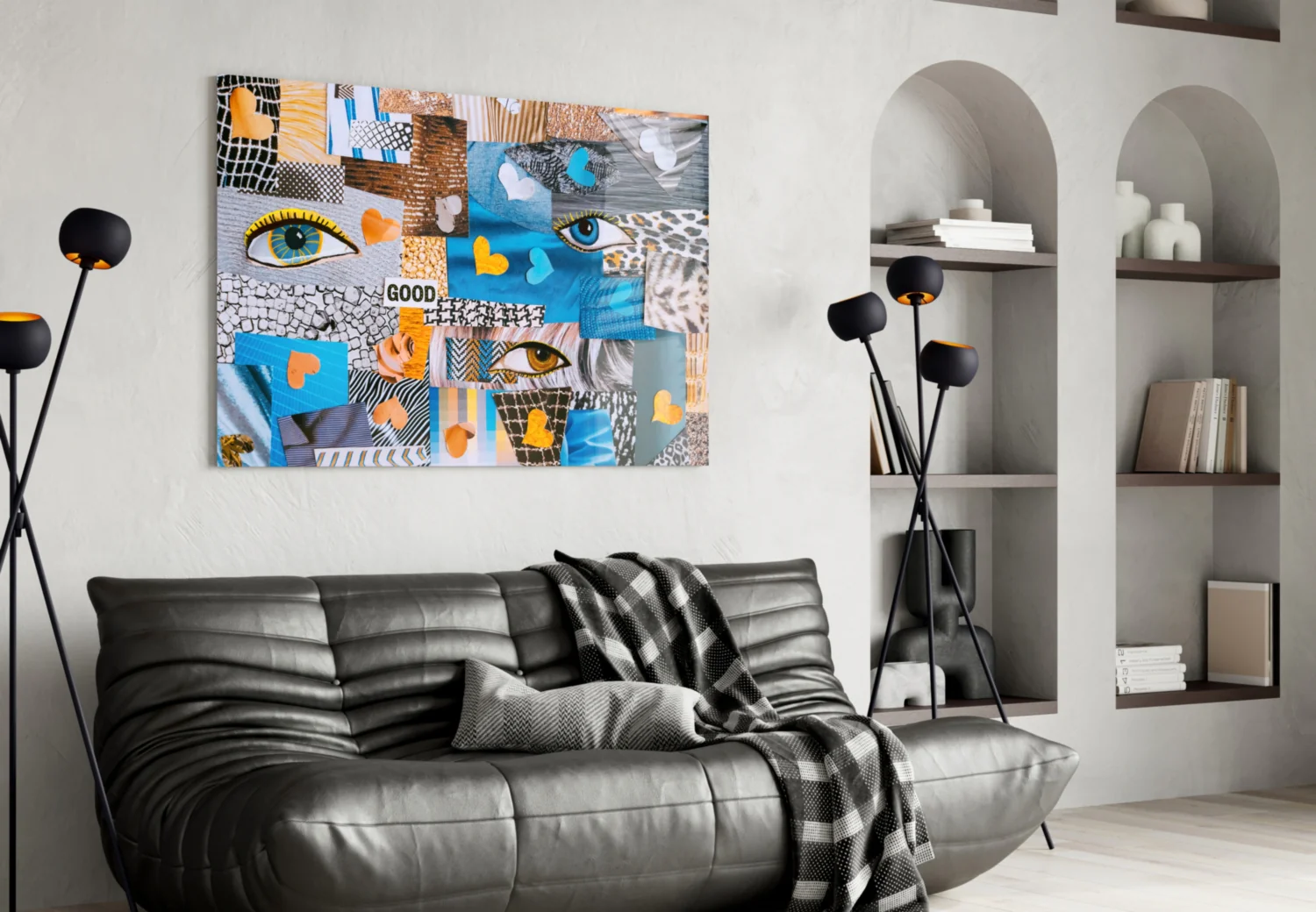 Abstract Confusion Glass Wall Art - Image 4