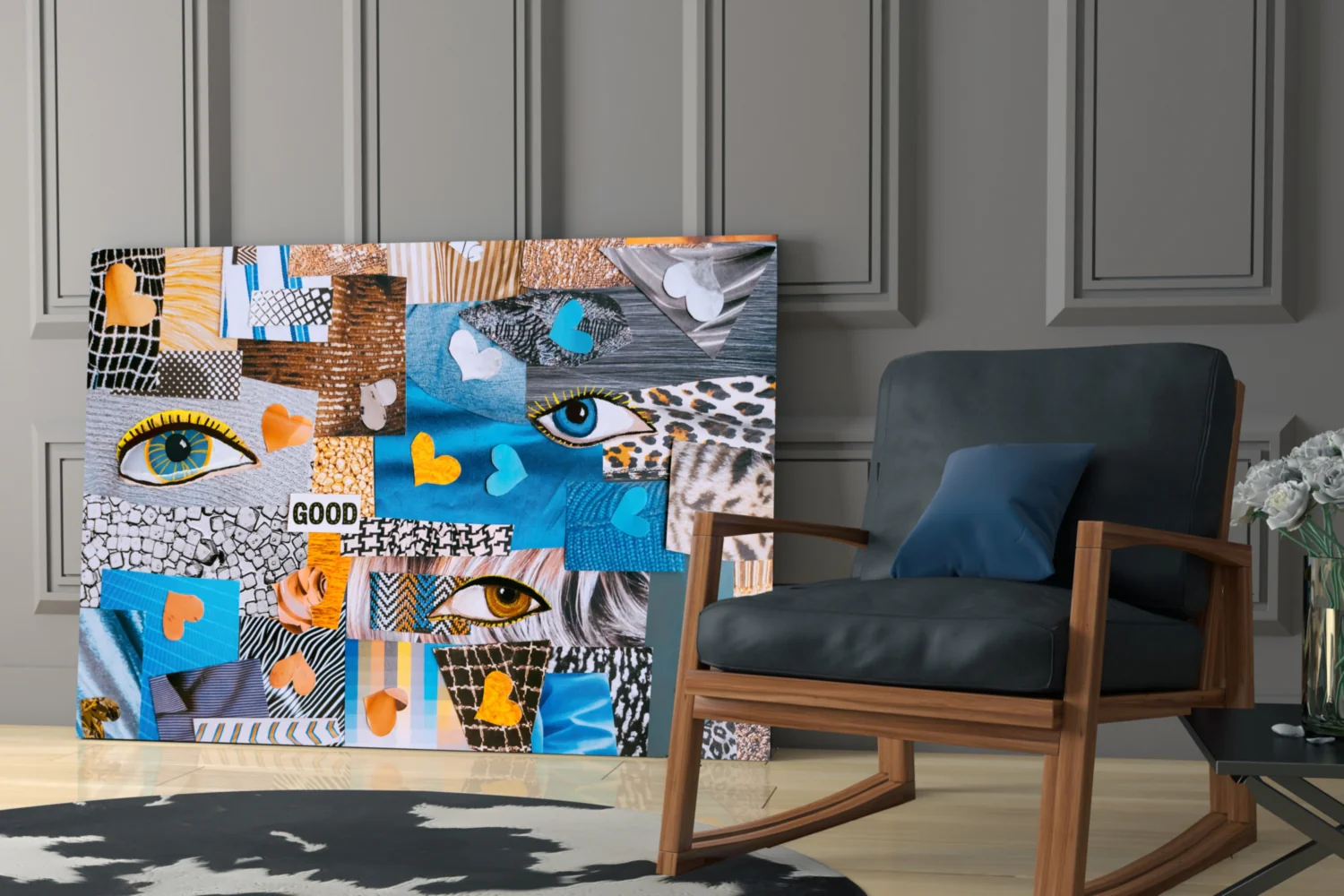 Abstract Confusion Glass Wall Art - Image 6