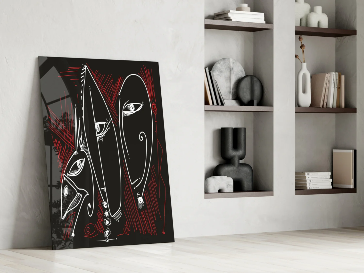 Abstract Glass Wall Art - Image 6
