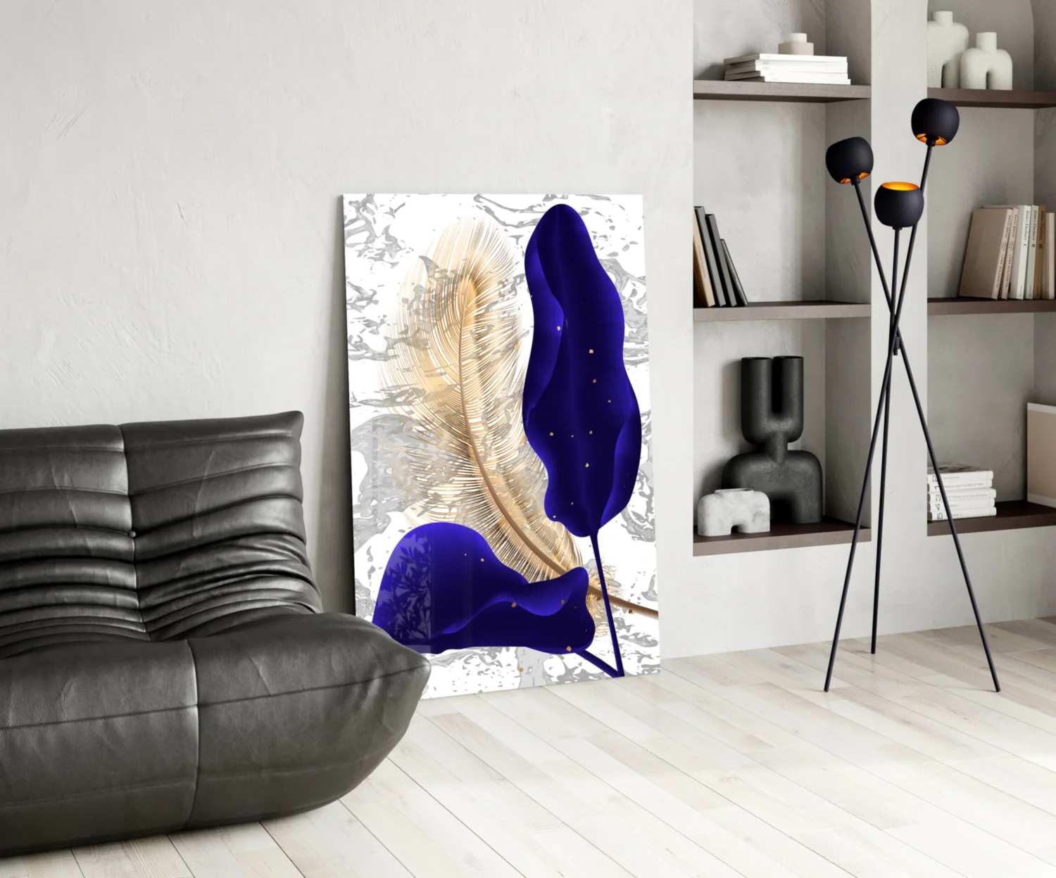 Leaves Glass Wall Art - Image 5