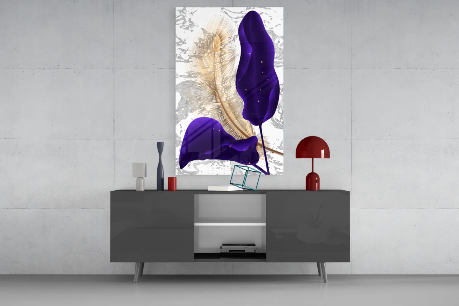 Leaves Glass Wall Art - Image 8