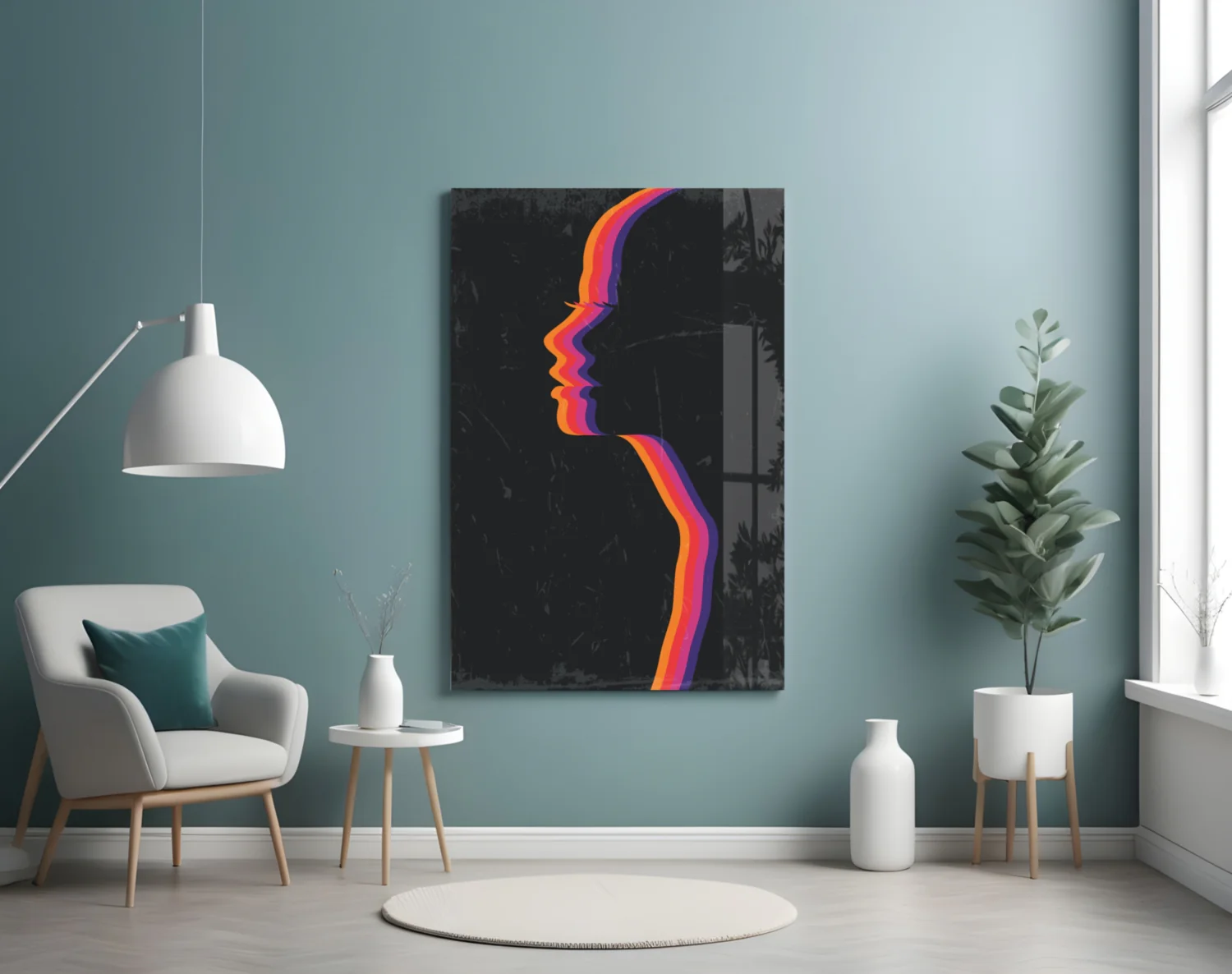 Night Filter Glass Wall Art - Image 4