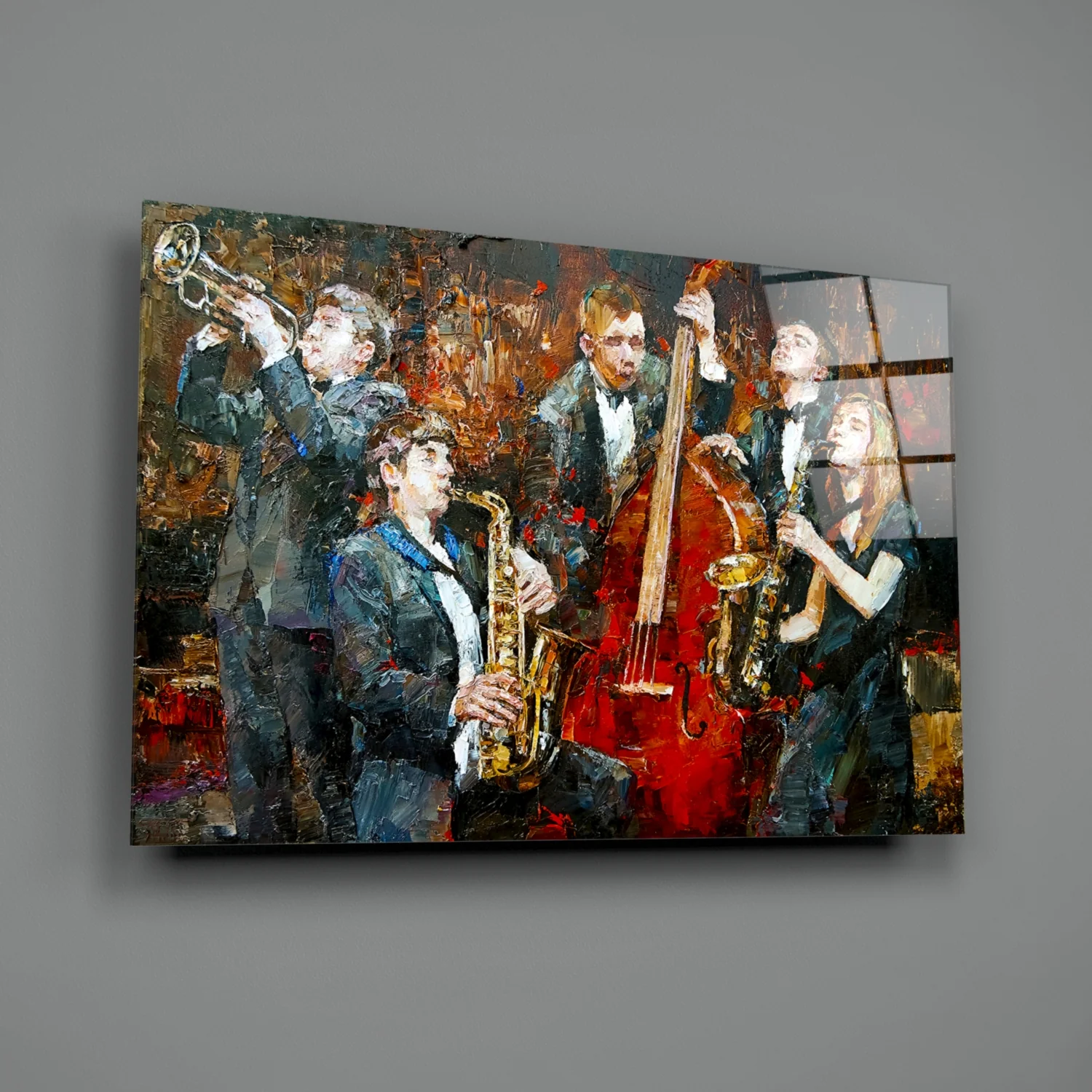 Music Group Glass Wall Art - Image 2