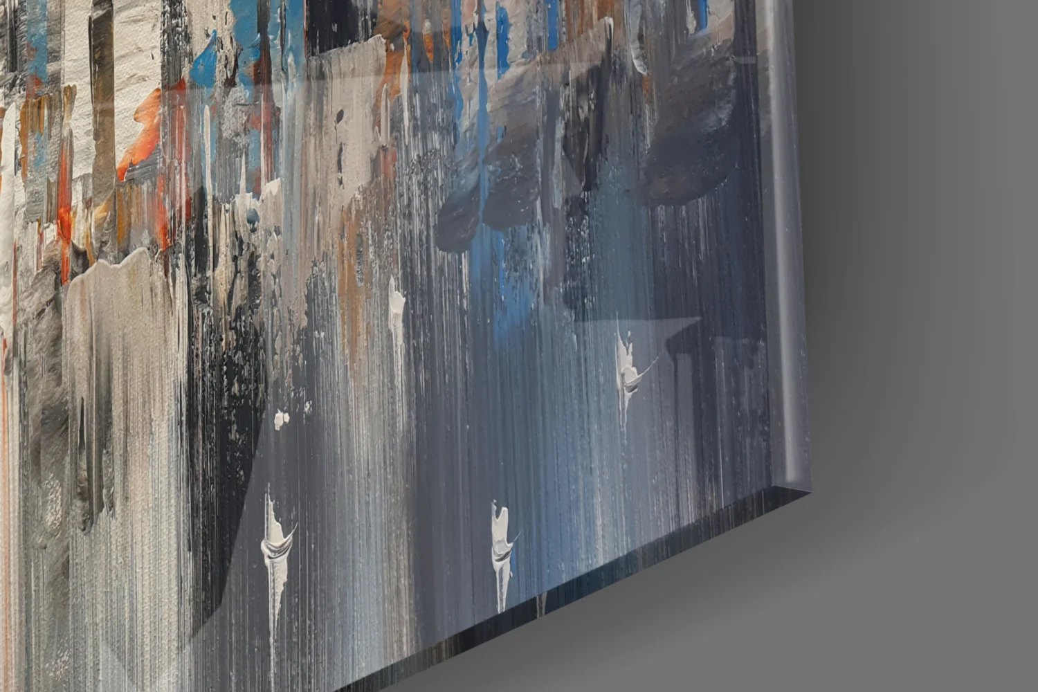 Abstract City Glass Wall Art - Image 7