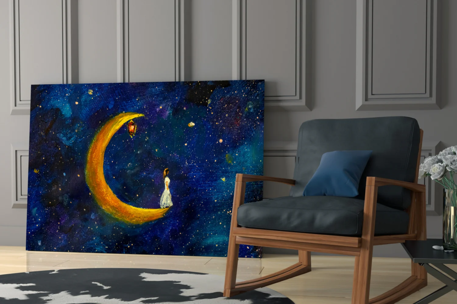 Moon House Glass Wall Art - Image 6