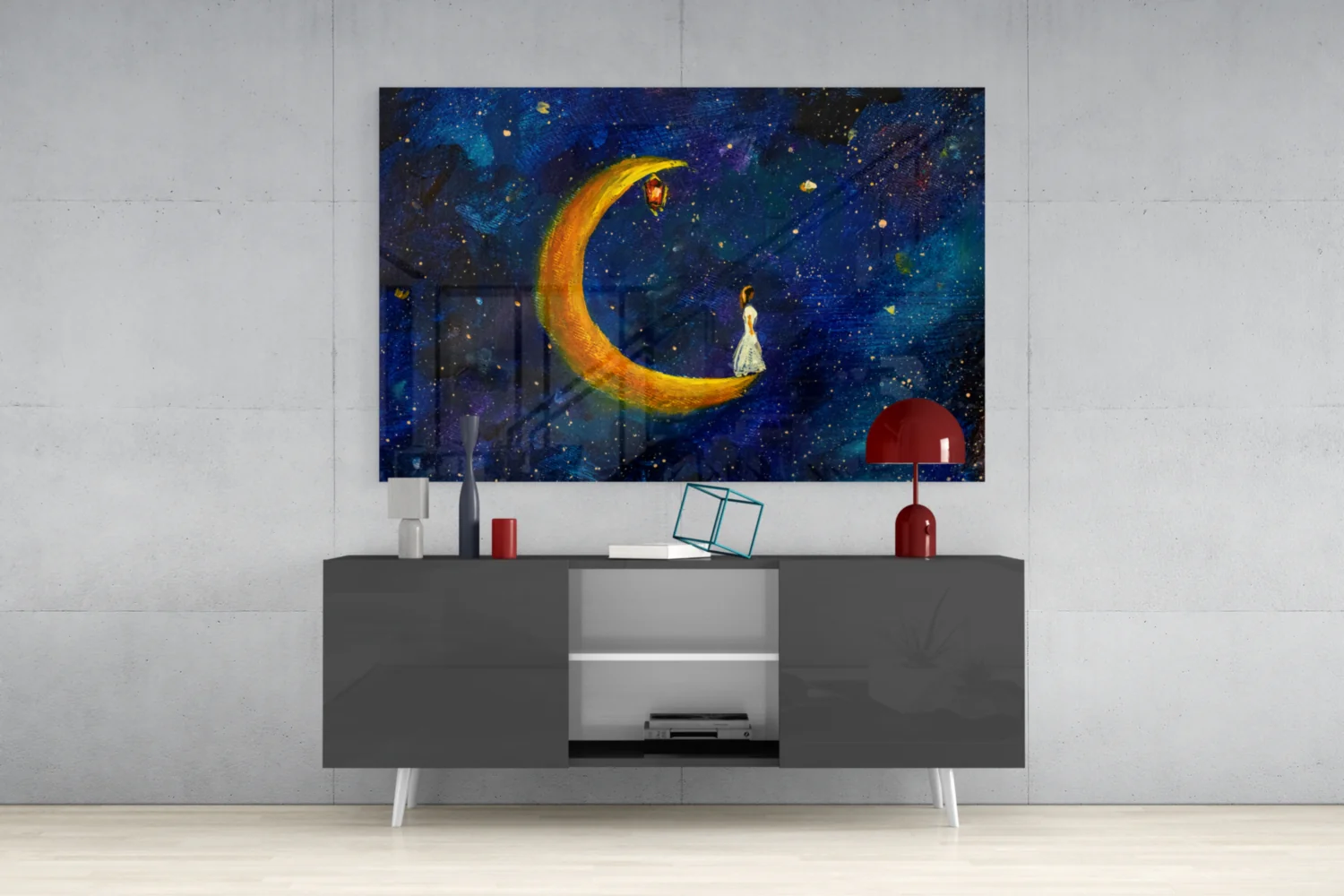Moon House Glass Wall Art - Image 8