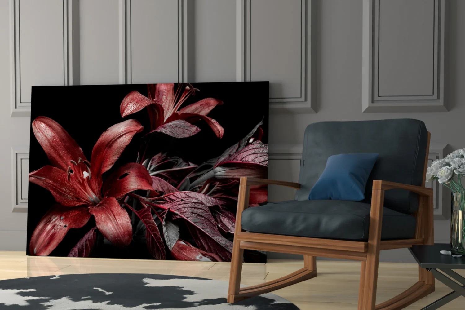Flowers Glass Wall Art - Image 6