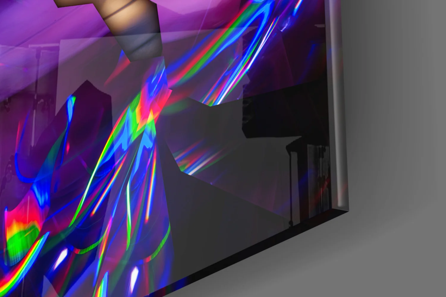 Modern Sculpture Glass Wall Art - Image 7
