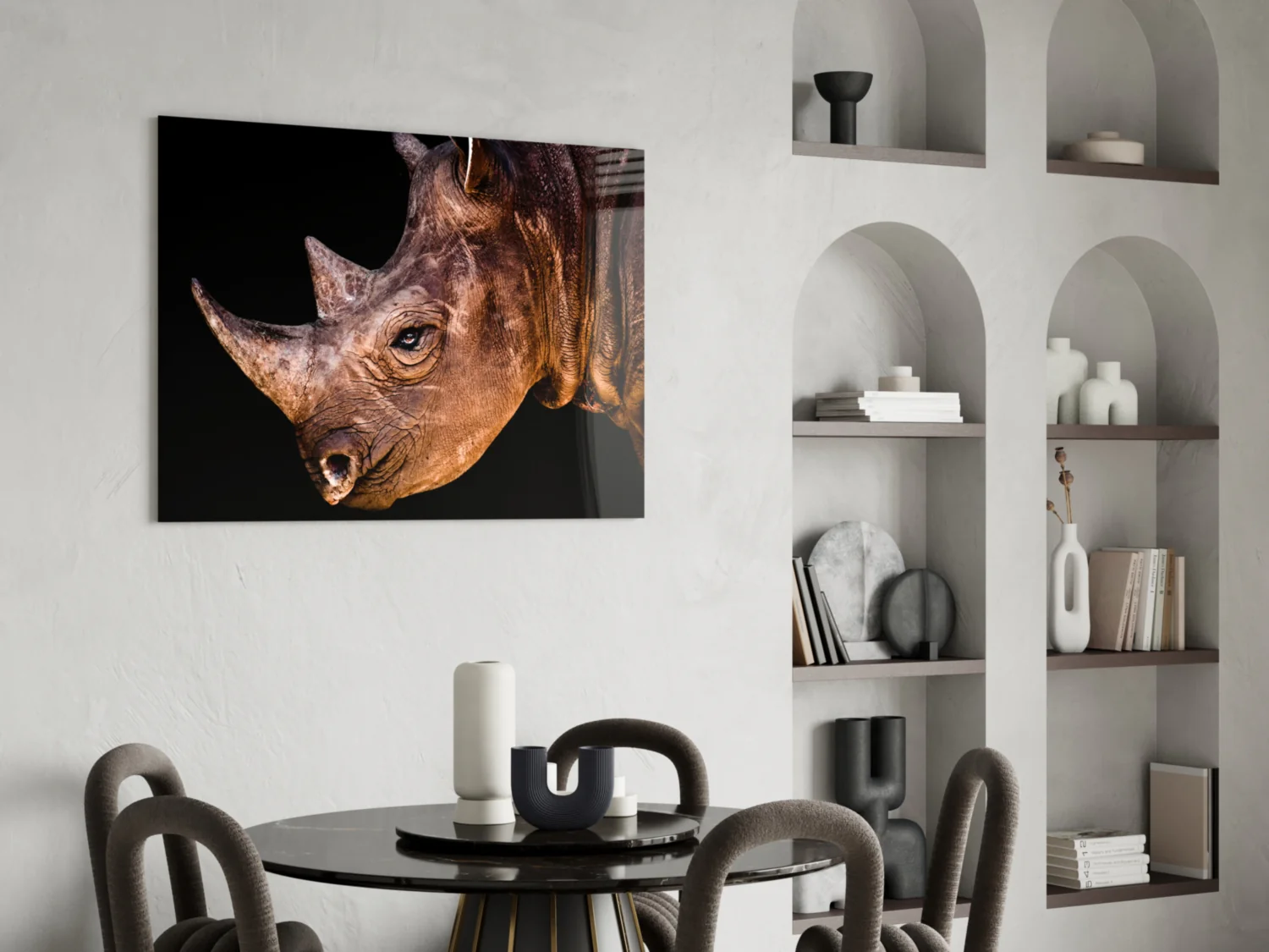 Rhino Glass Wall Art - Image 5