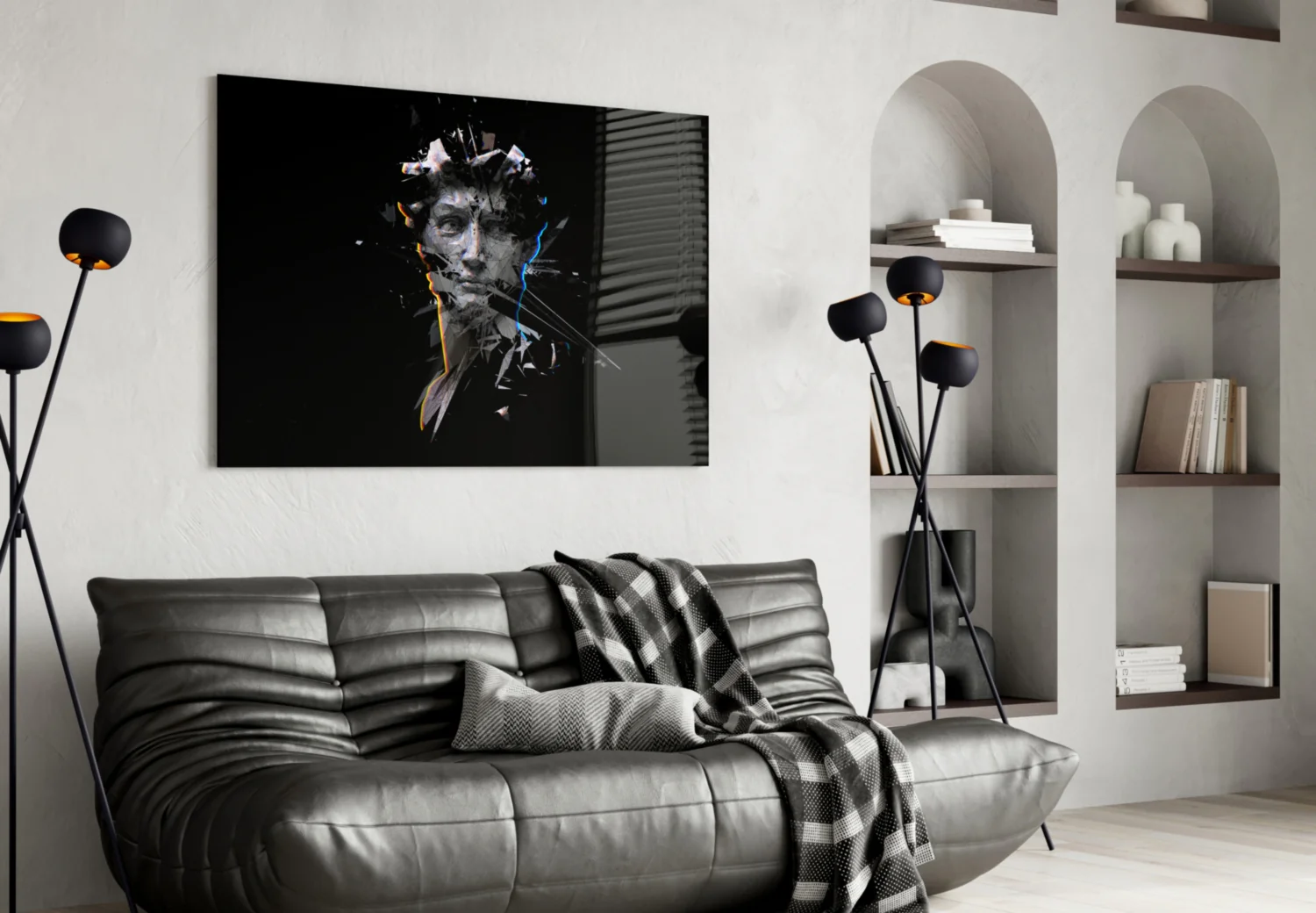 Sculpture Glass Wall Art - Image 4
