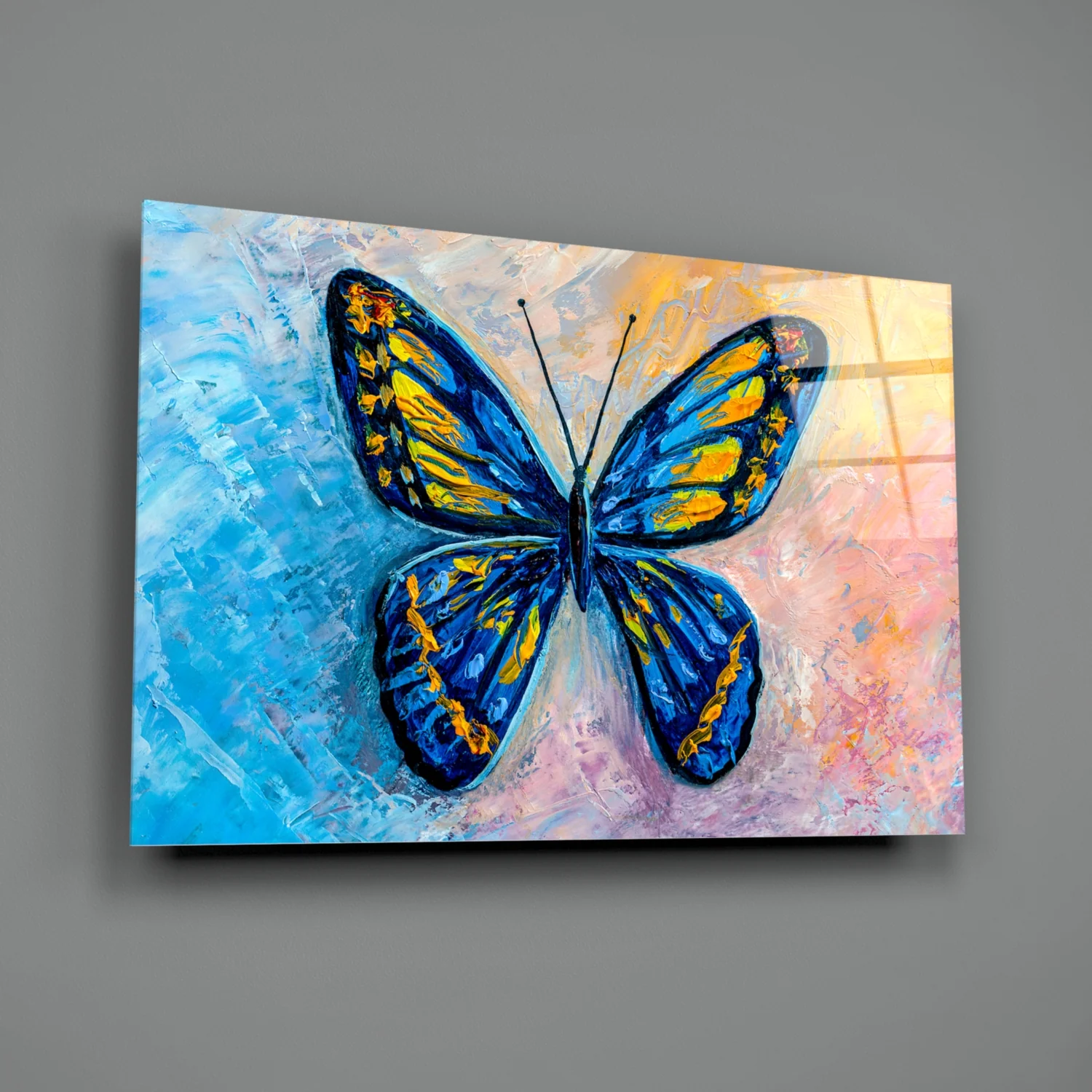 Butterfly Glass Wall Art - Image 2