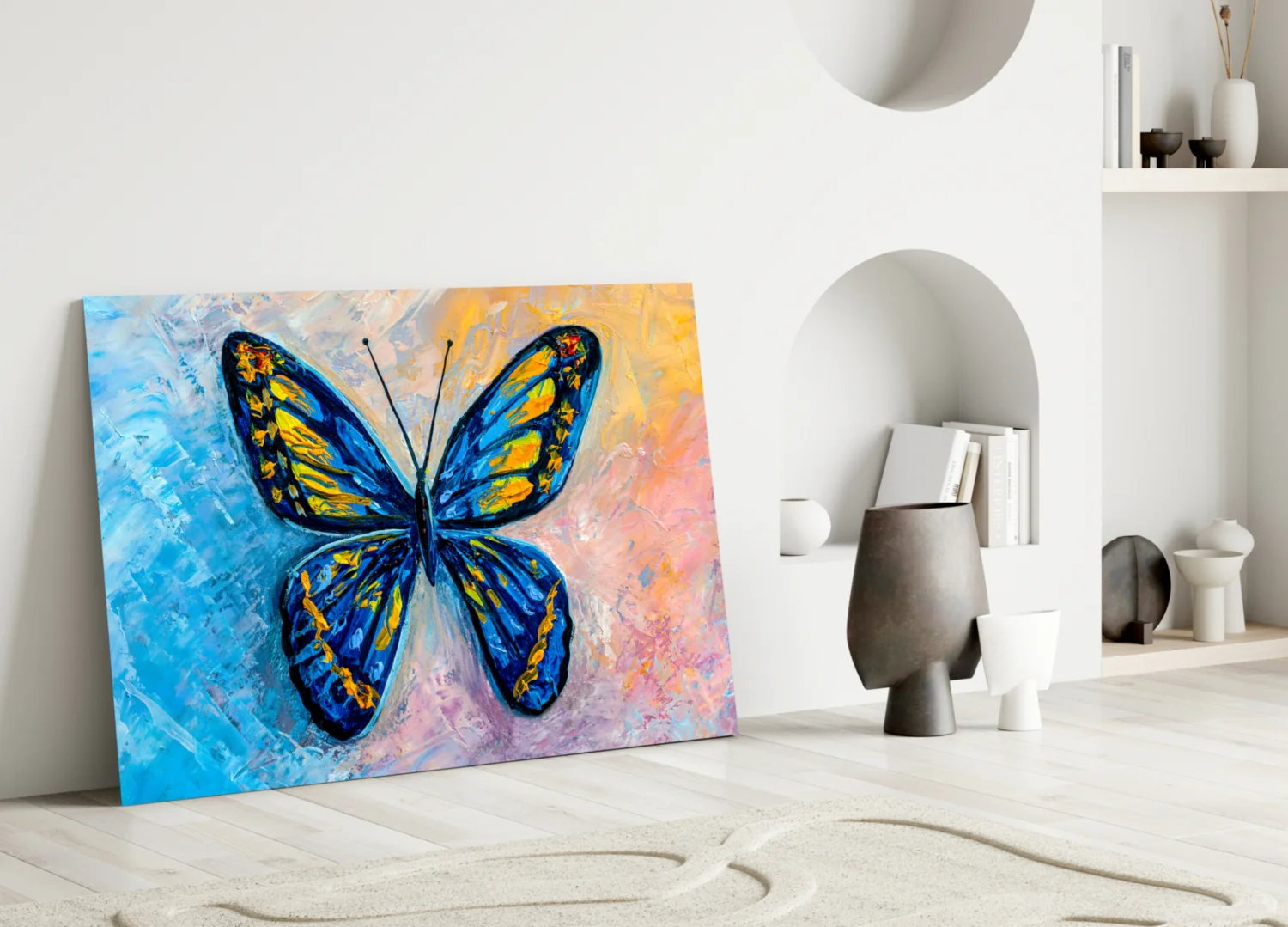 Butterfly Glass Wall Art - Image 3