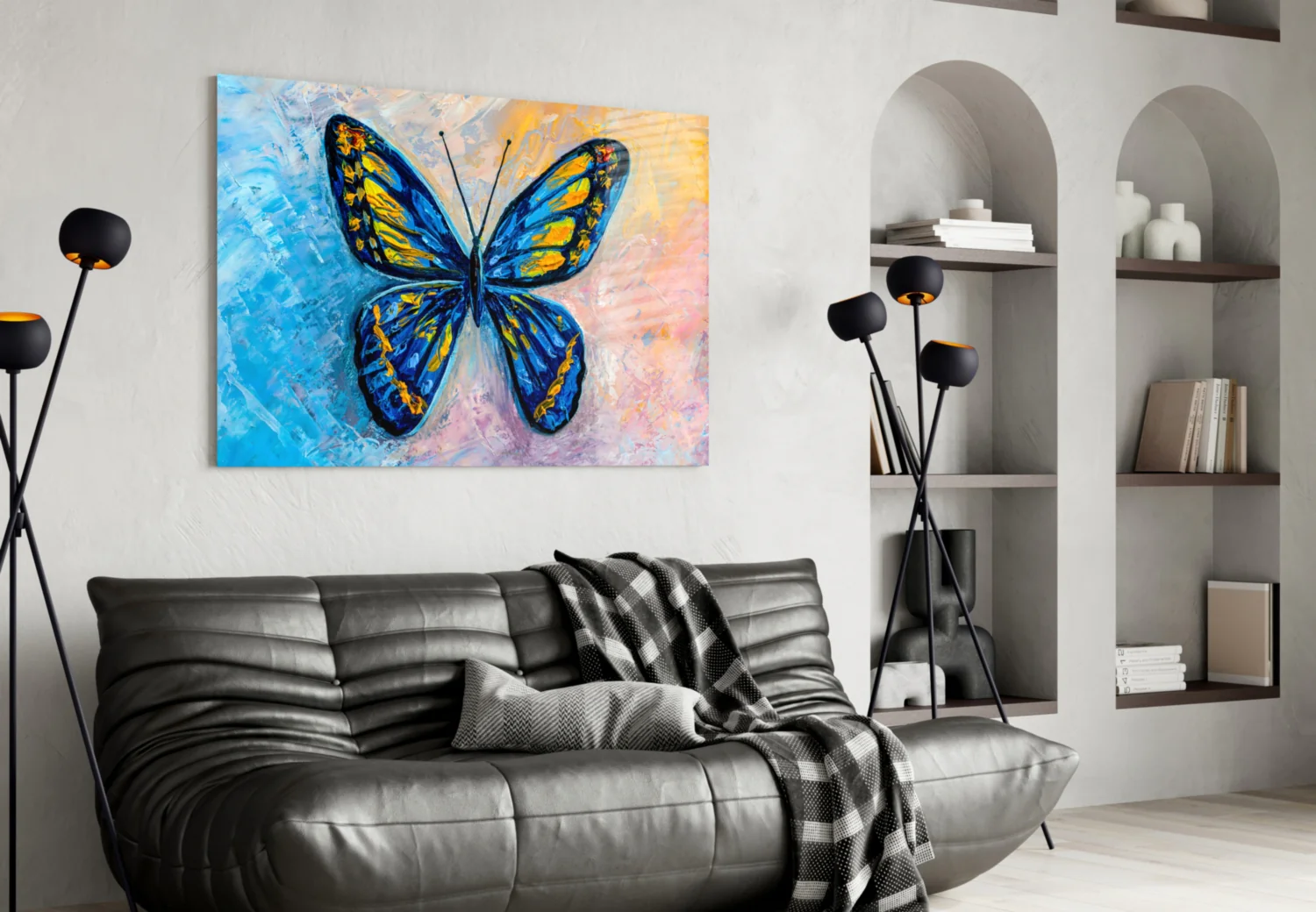 Butterfly Glass Wall Art - Image 4