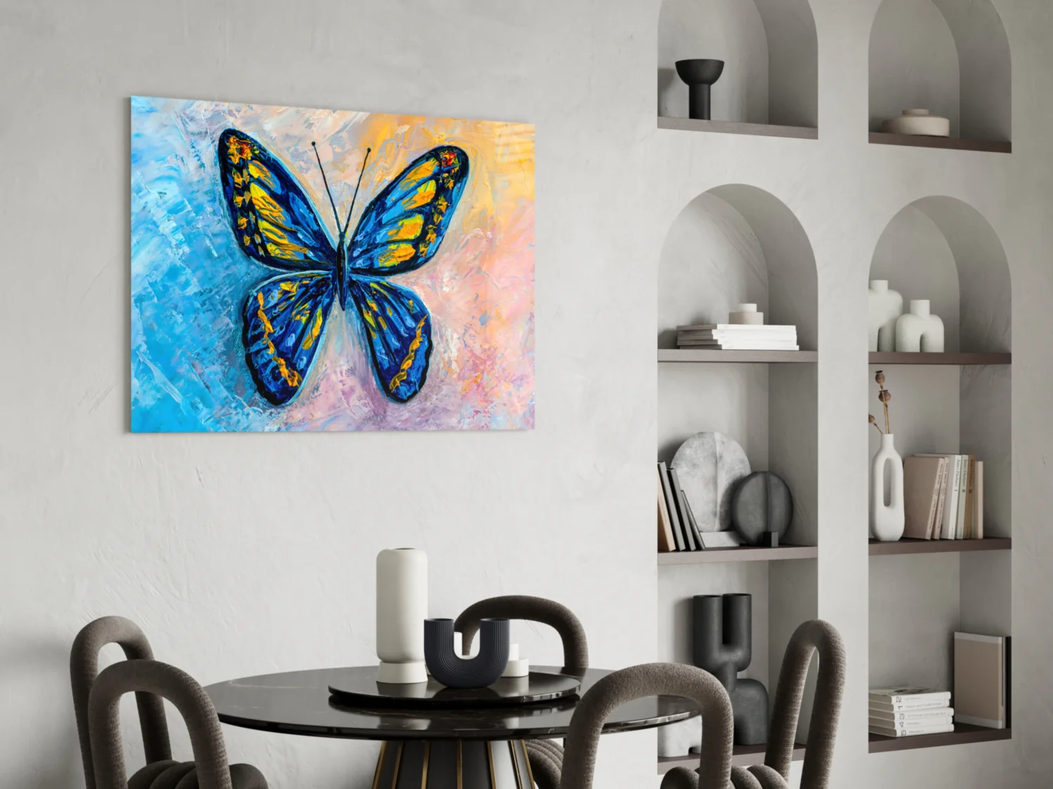 Butterfly Glass Wall Art - Image 5