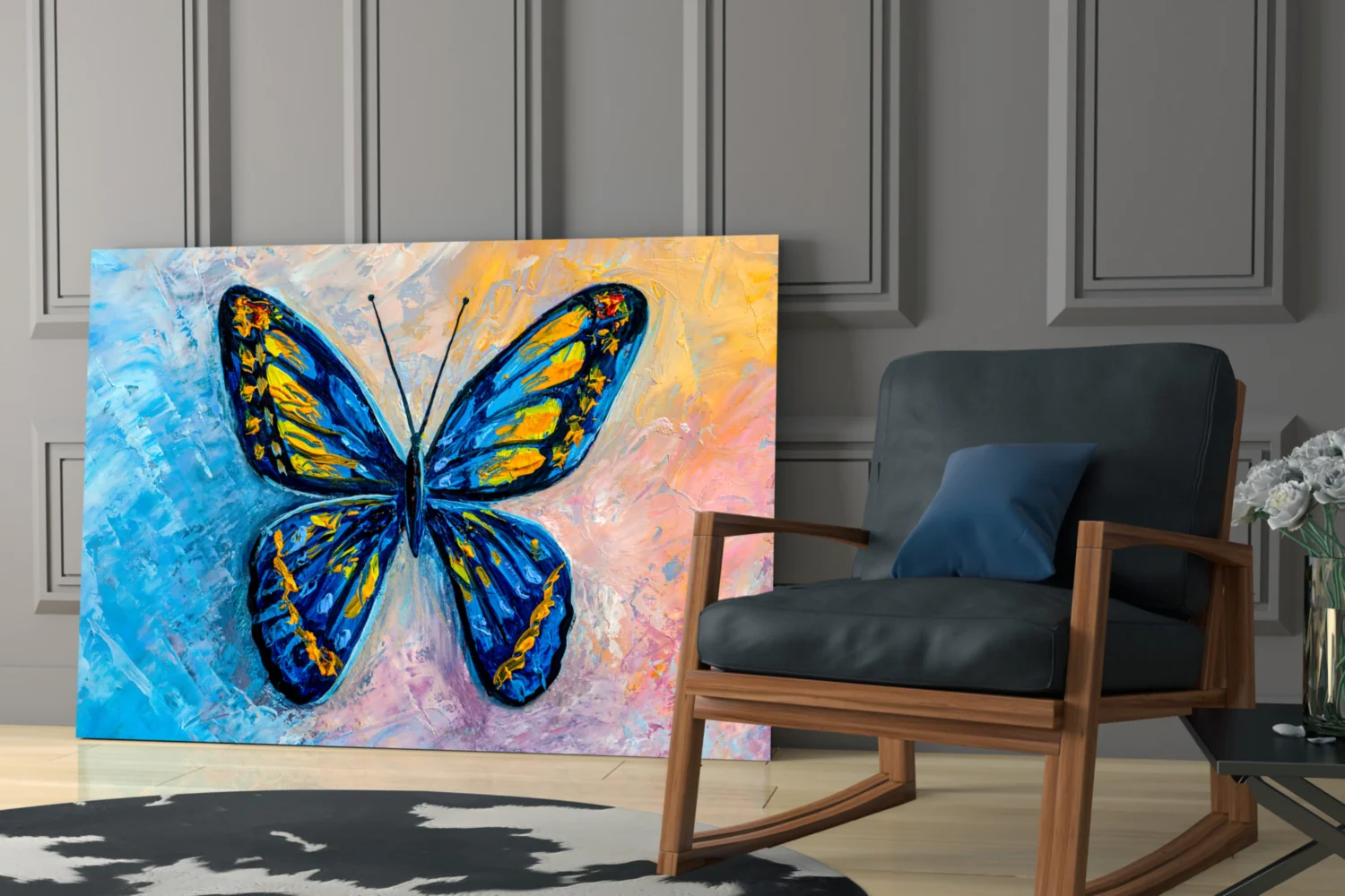 Butterfly Glass Wall Art - Image 6