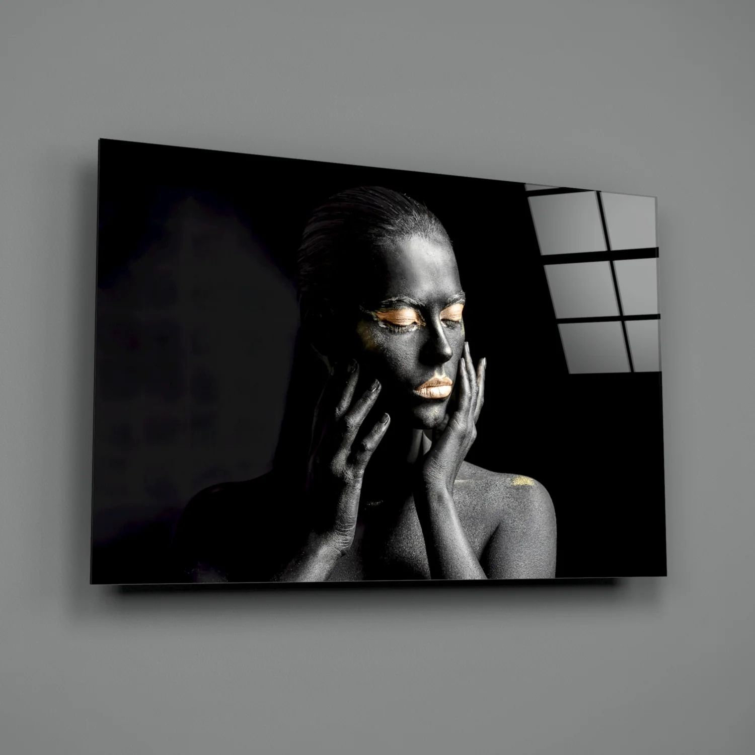 Gold Woman Glass Wall Art - Image 2