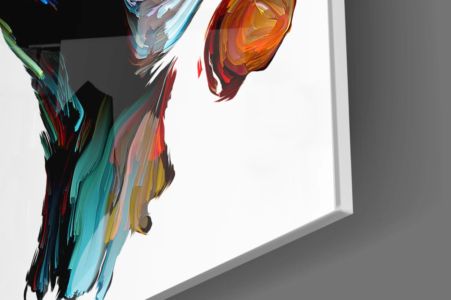 Abstract Portrait Glass Wall Art - Image 7