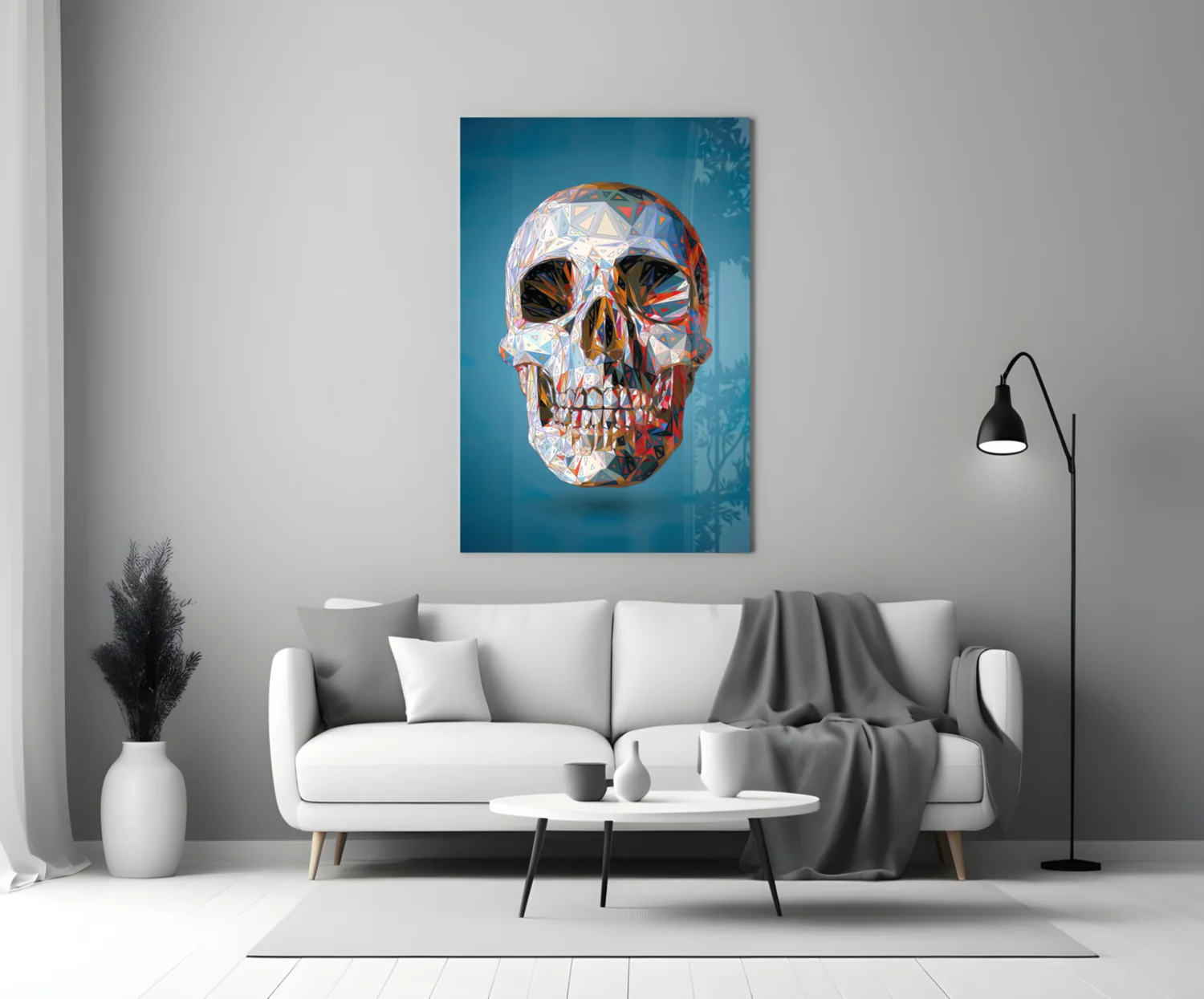 Skull Glass Wall Art - Image 3