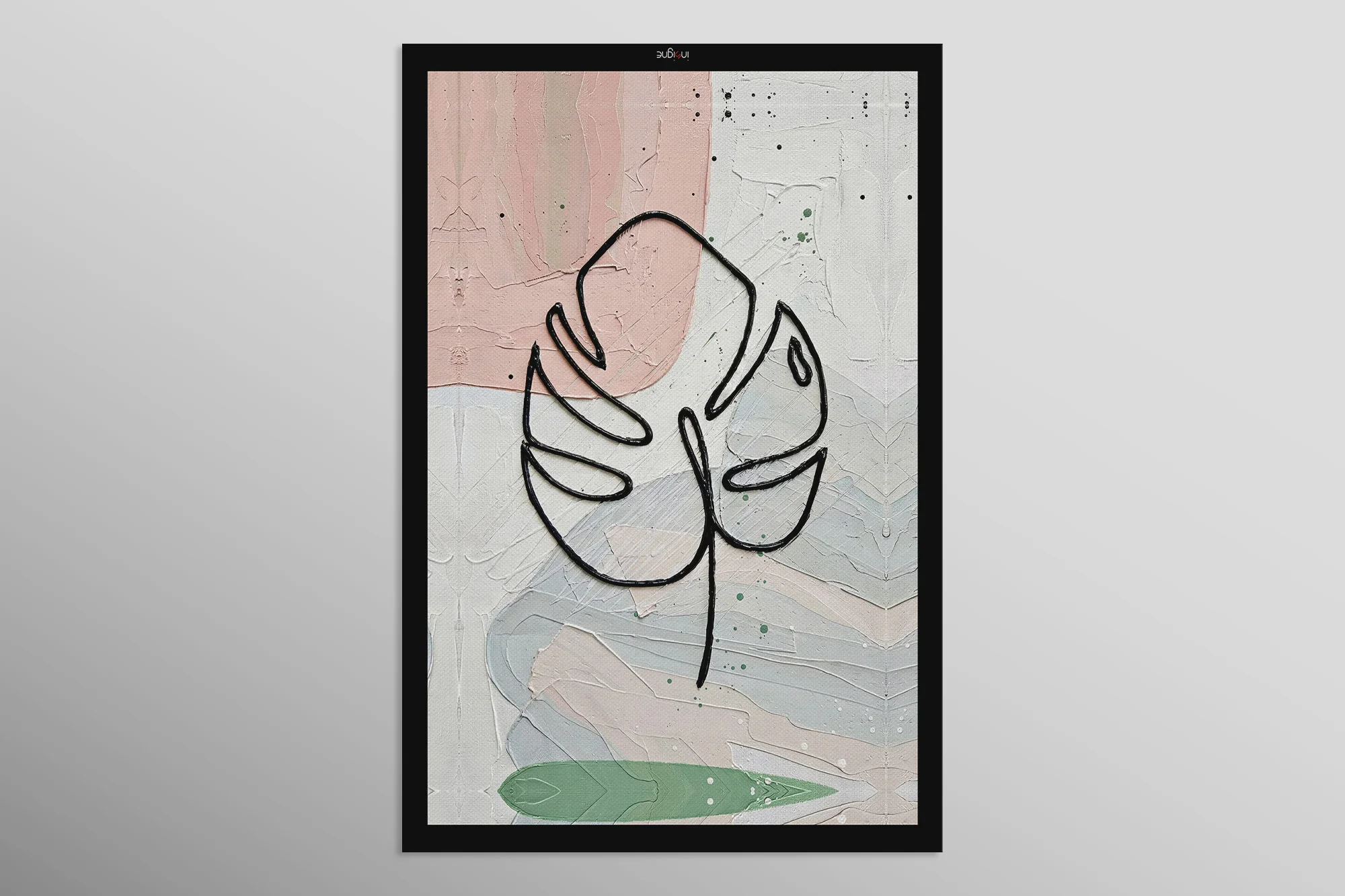 Pastel Tropic Silhouette — 3D Haptic Embossed High-Gloss Luxury Wall Art - Image 8