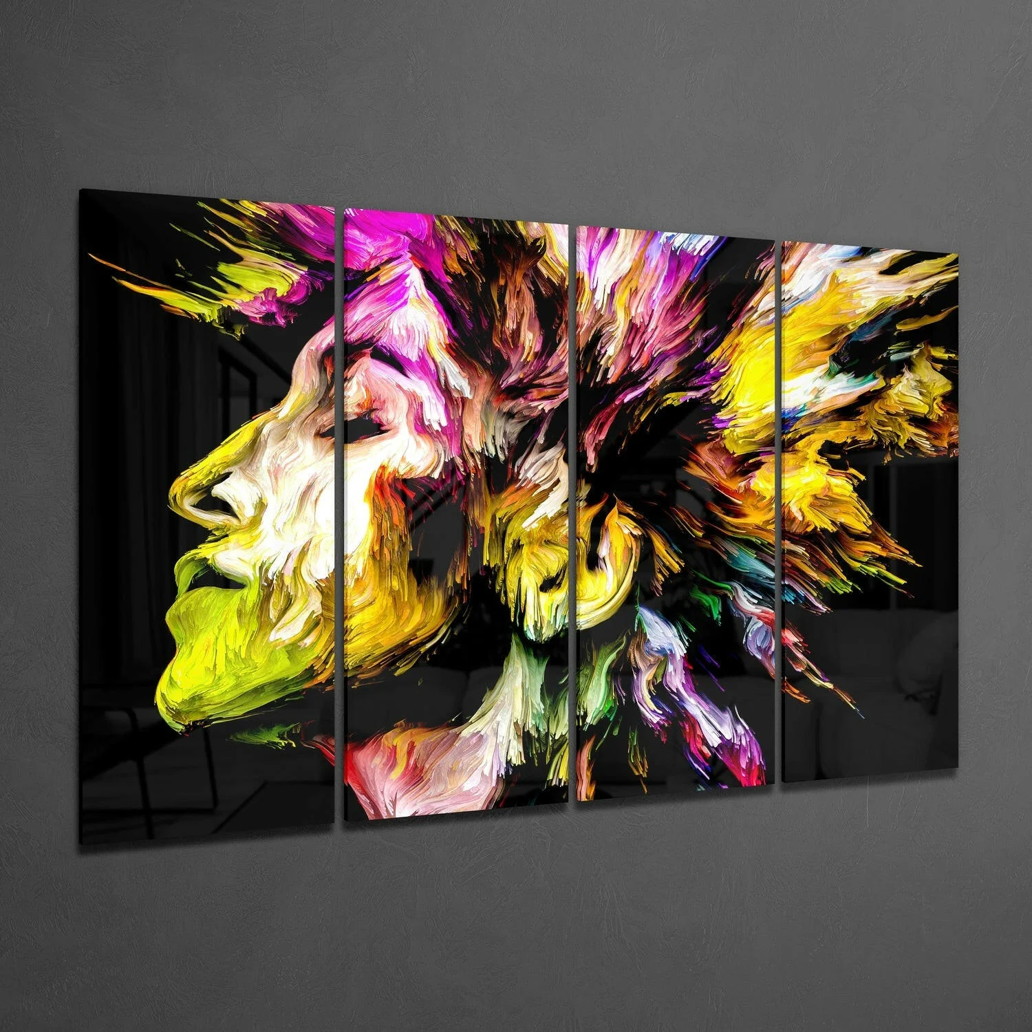 Feel the Music 4 Pieces Mega Glass Wall Art (59"x36") - Image 2