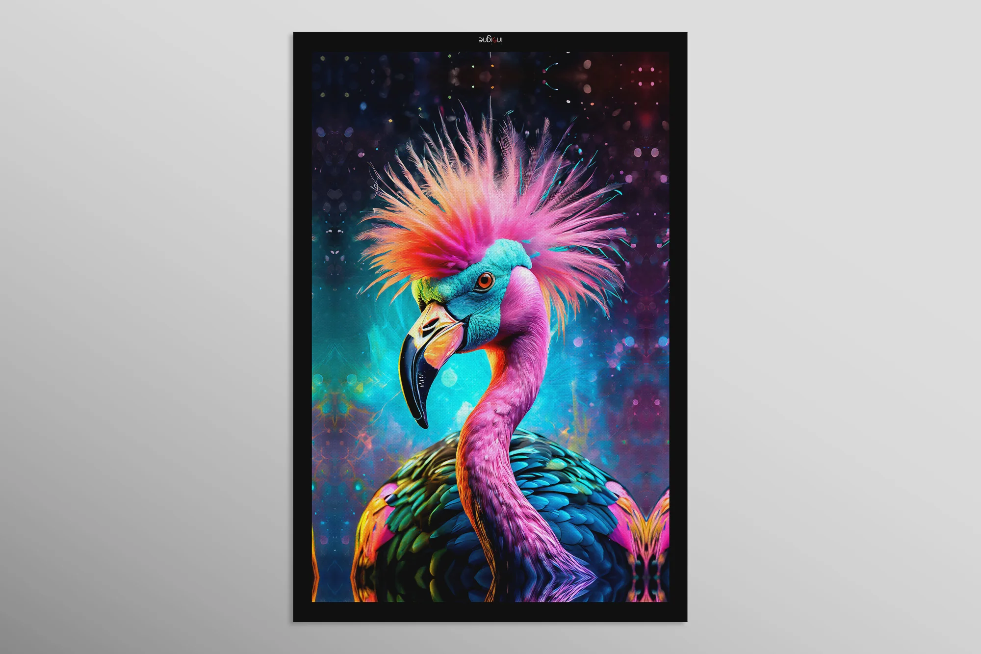 Eclectic Flamingo — Haptic 3D Embossed Print - Image 10