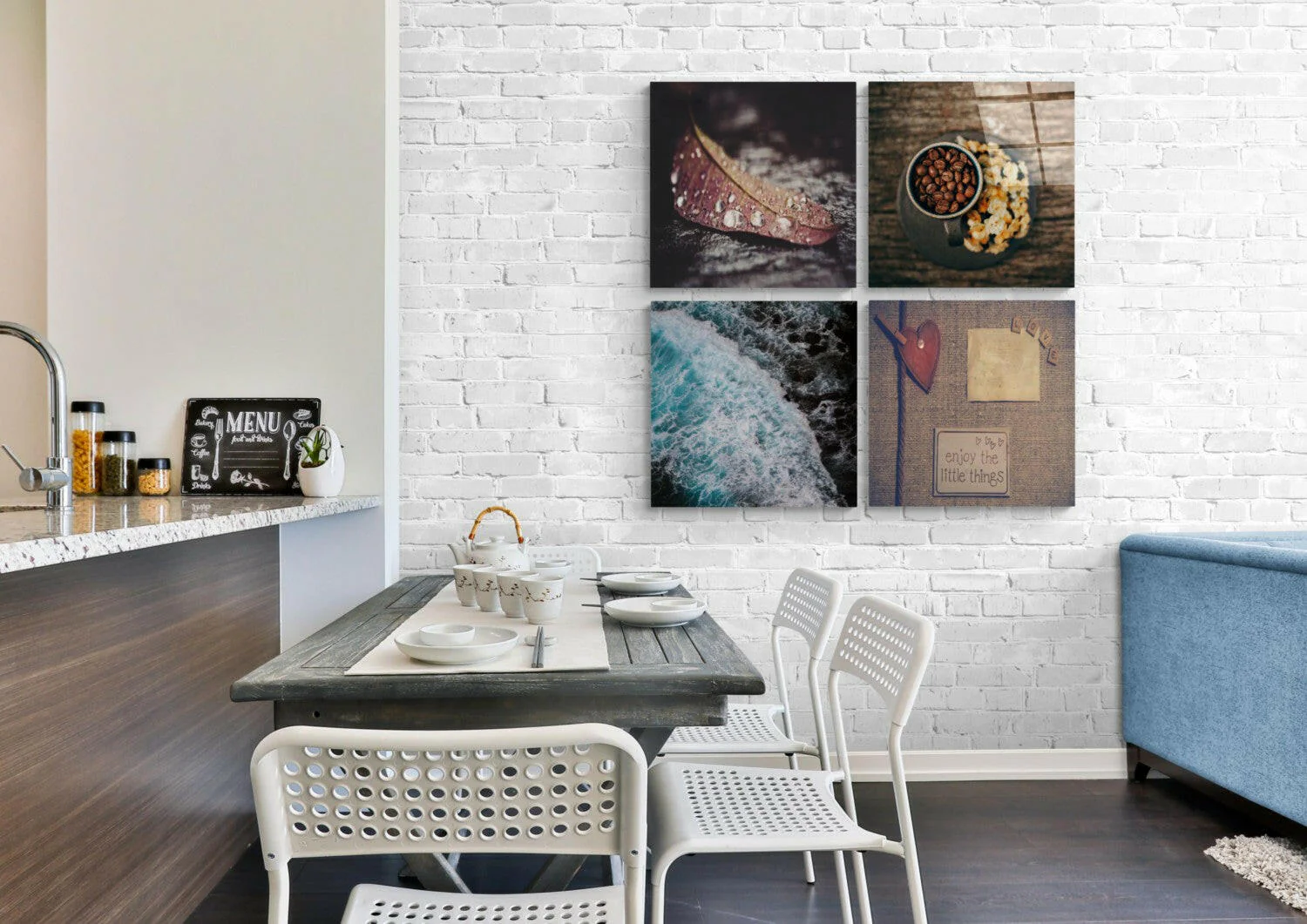Little Things Quadro Glass Wall Art - Image 2