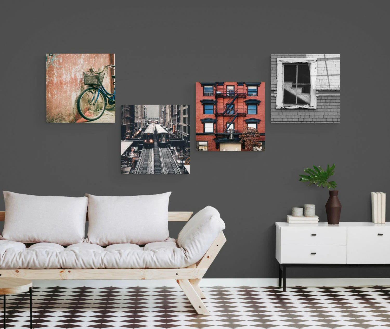 City Quadro Glass Wall Art - Image 2