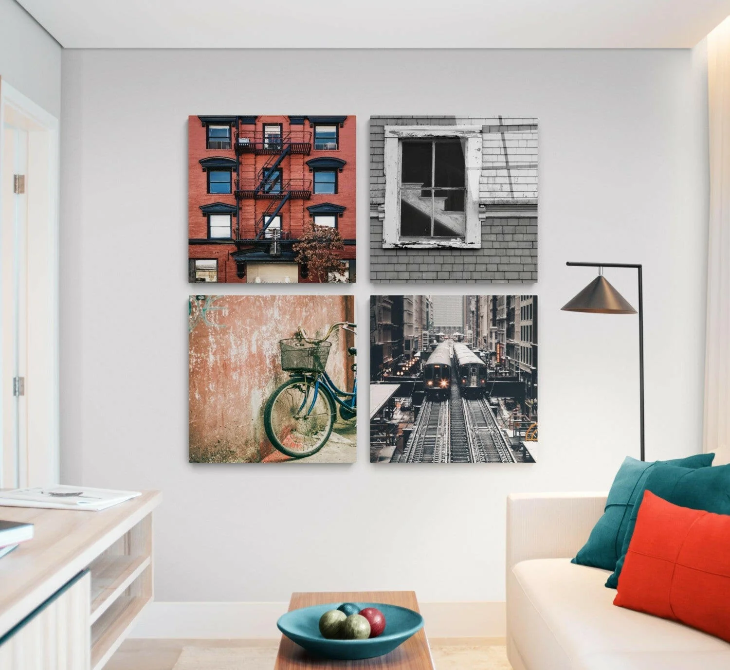City Quadro Glass Wall Art - Image 3