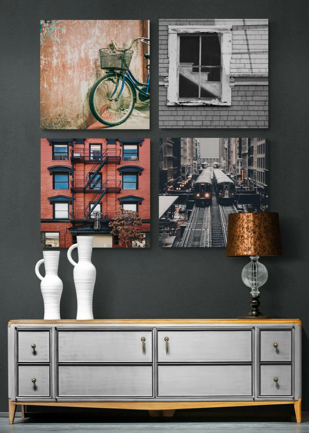 City Quadro Glass Wall Art - Image 4