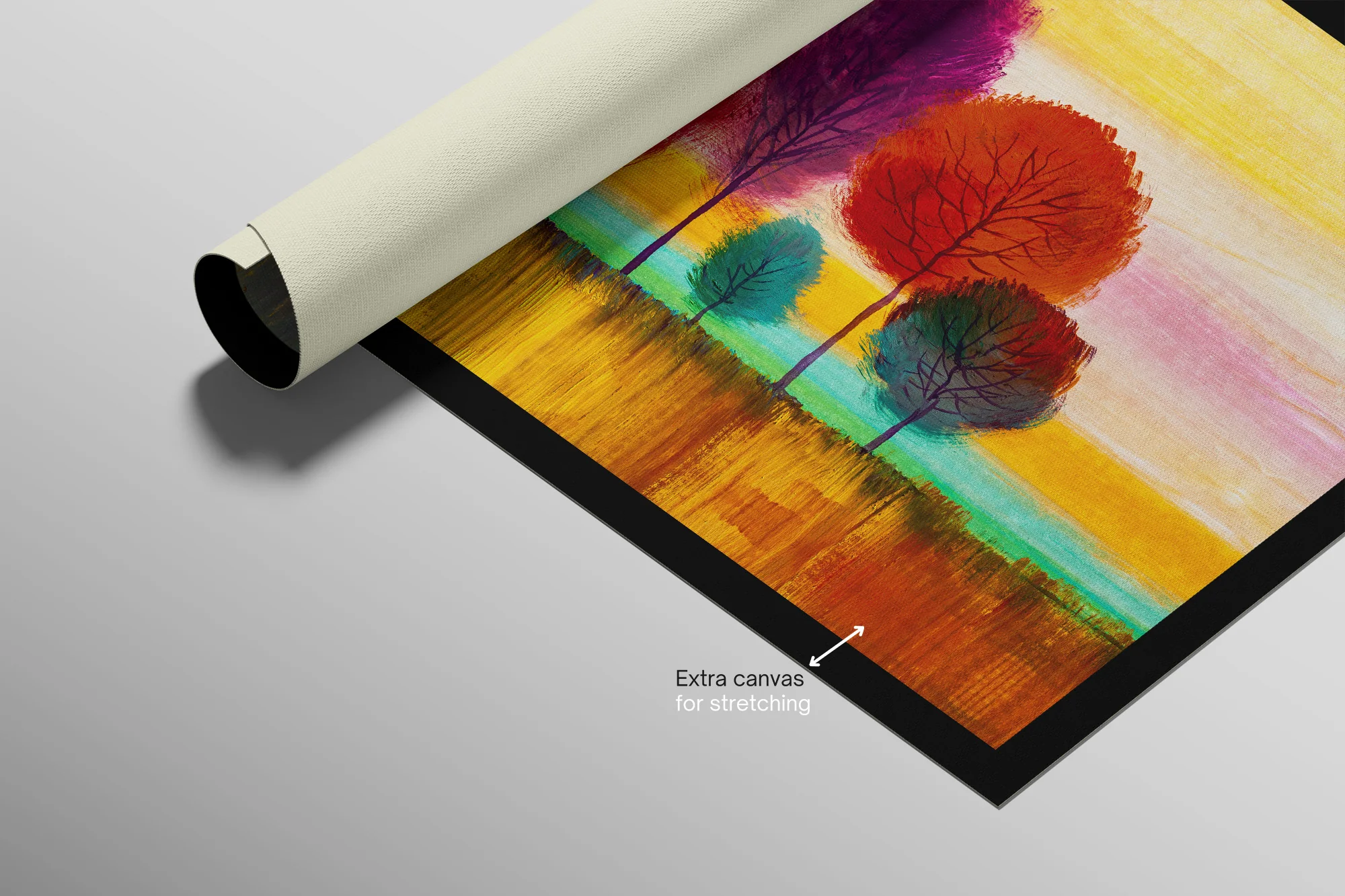 Radiant Chromatic Grove — 3D Haptic Embossed High-Gloss Luxury Wall Art - Image 10