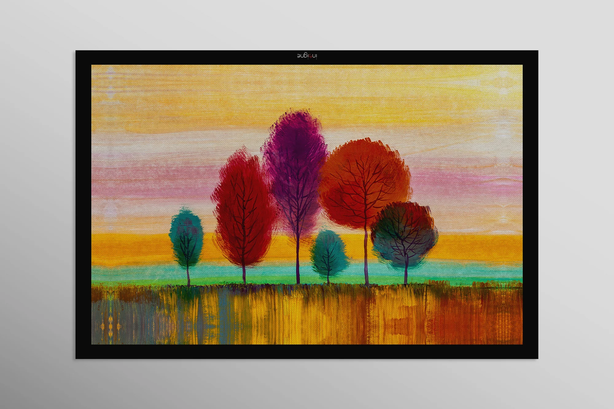 Radiant Chromatic Grove — 3D Haptic Embossed High-Gloss Luxury Wall Art - Image 11