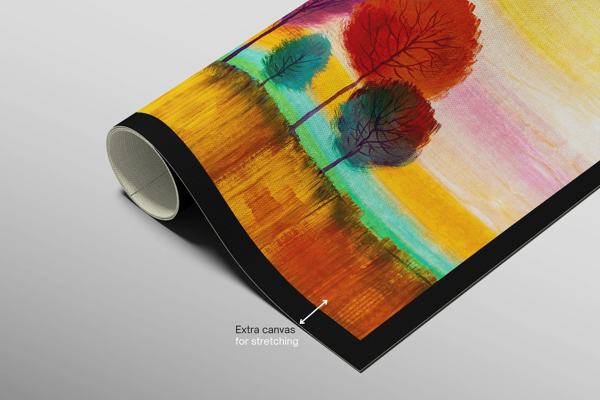 Radiant Chromatic Grove — 3D Haptic Embossed High-Gloss Luxury Wall Art - Image 9