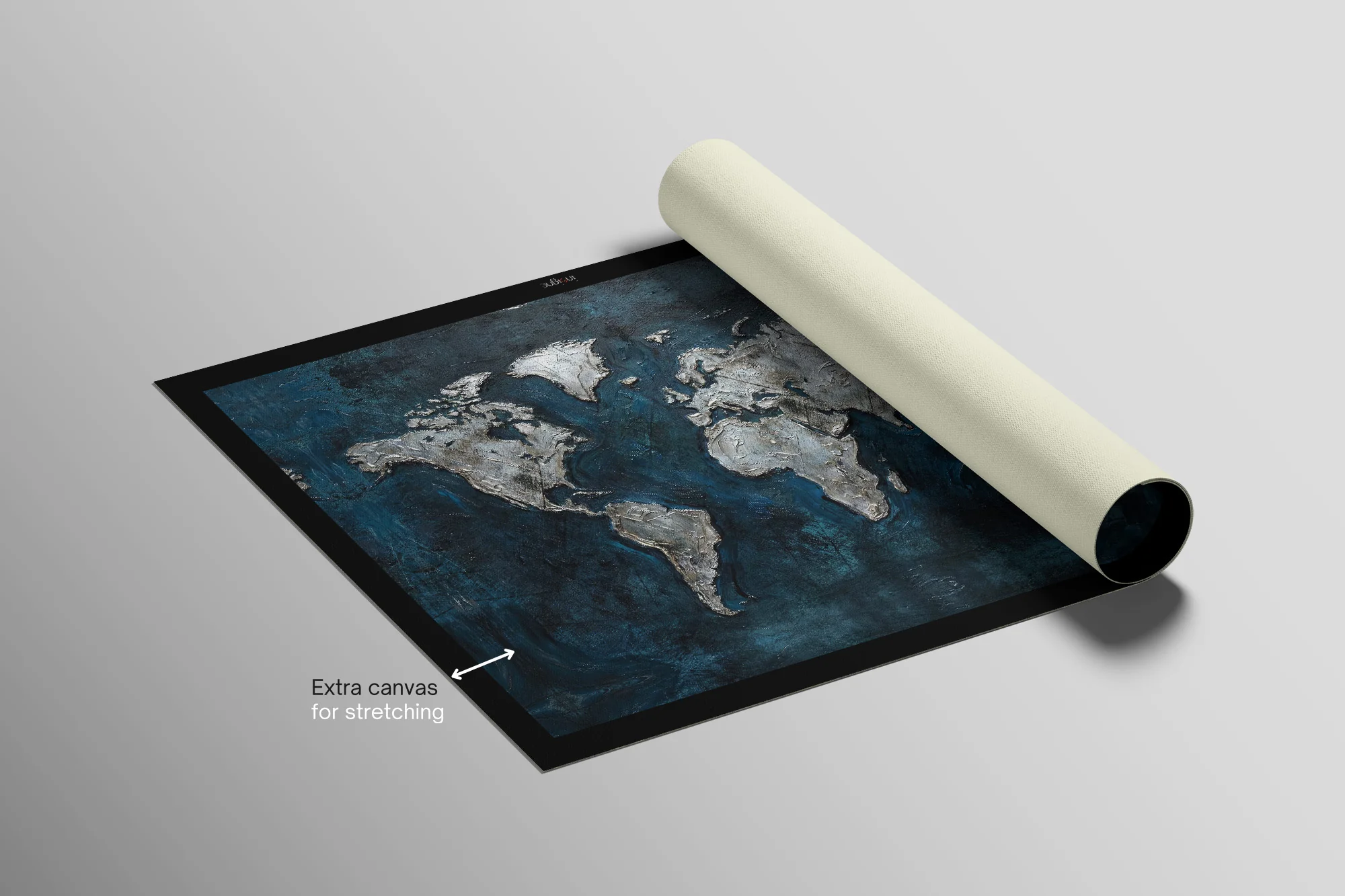Sapphire Metallic Atlas — 3D Haptic Embossed High-Gloss Luxury Wall Art - Image 8