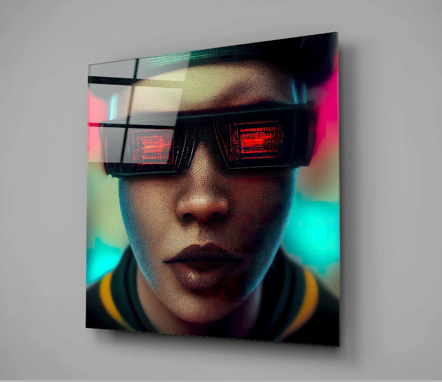 Virtual Life Glass Wall Art  || Designer Collection - Image 3